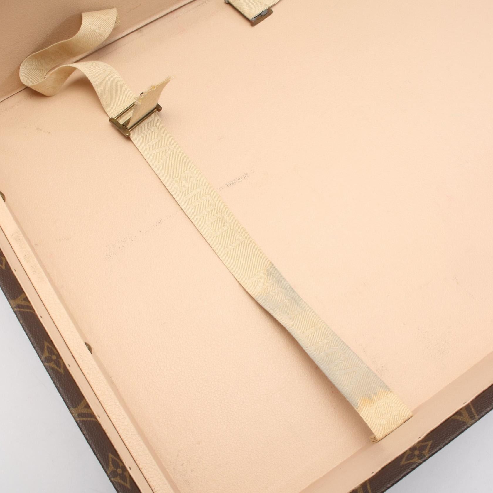 Louis Vuitton Louis Vuitton Alzer 80 Monogram Trunk Case Leather Brown Size ONE SIZE - 8 Thumbnail
