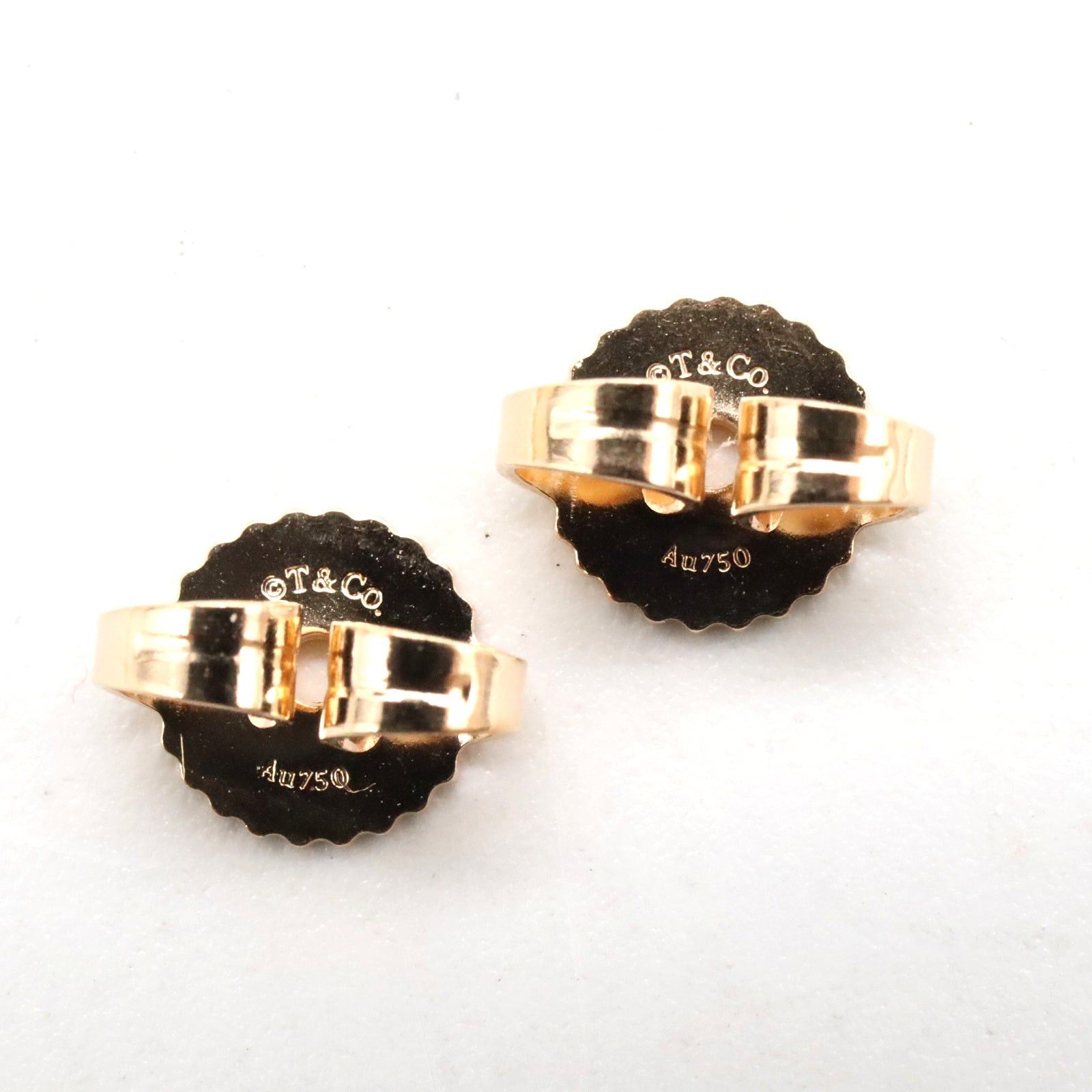 Tiffany & Co. Tiffany Co T Smile Earrings K18Pg (Pink Gold) Gold Size ONE SIZE - 6 Thumbnail