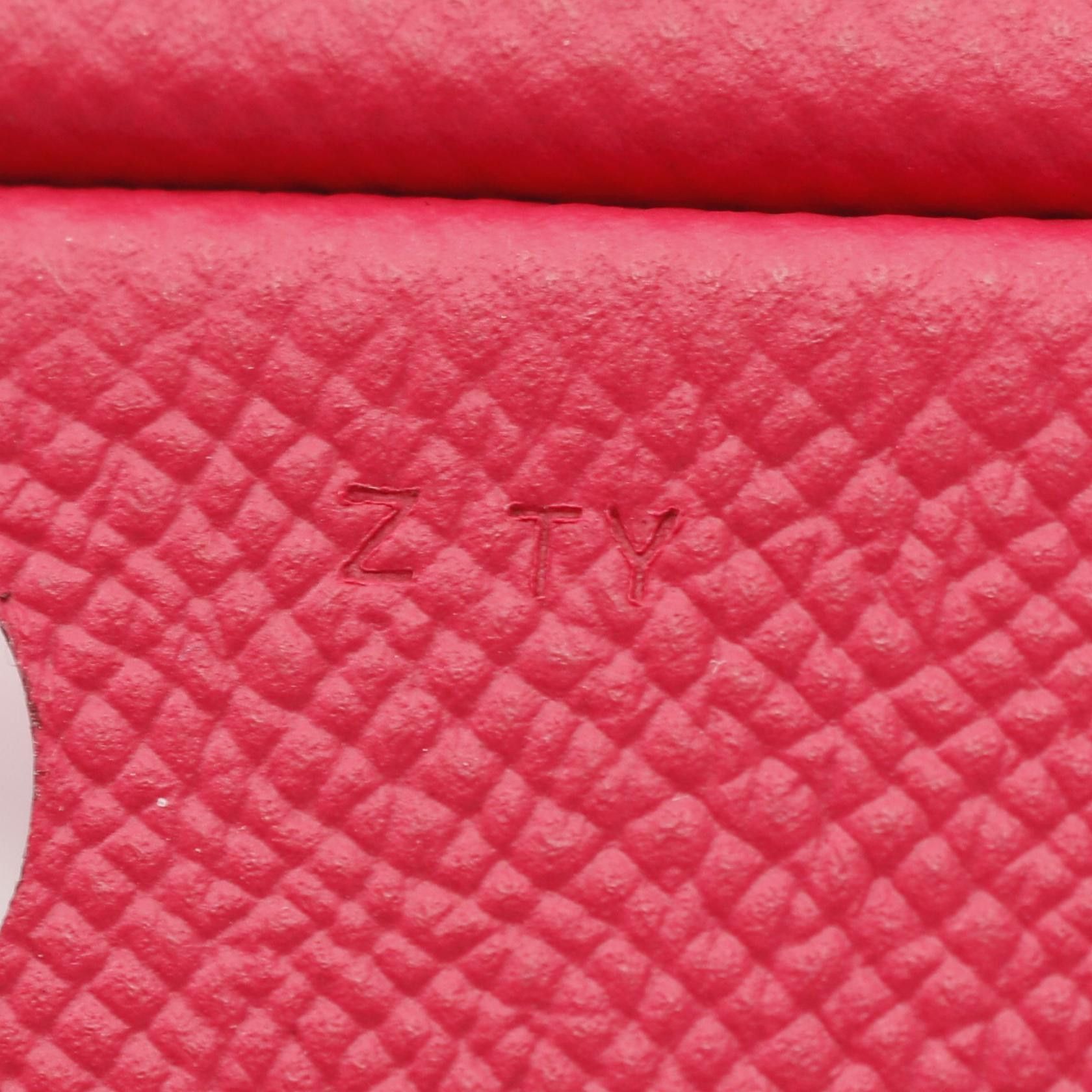Hermes Hermes Silkit Rose Mexico Rouge Coo Hand Strap Veau Epsom Pink Purple Red Z Stamp Size ONE SIZE - 4 Thumbnail