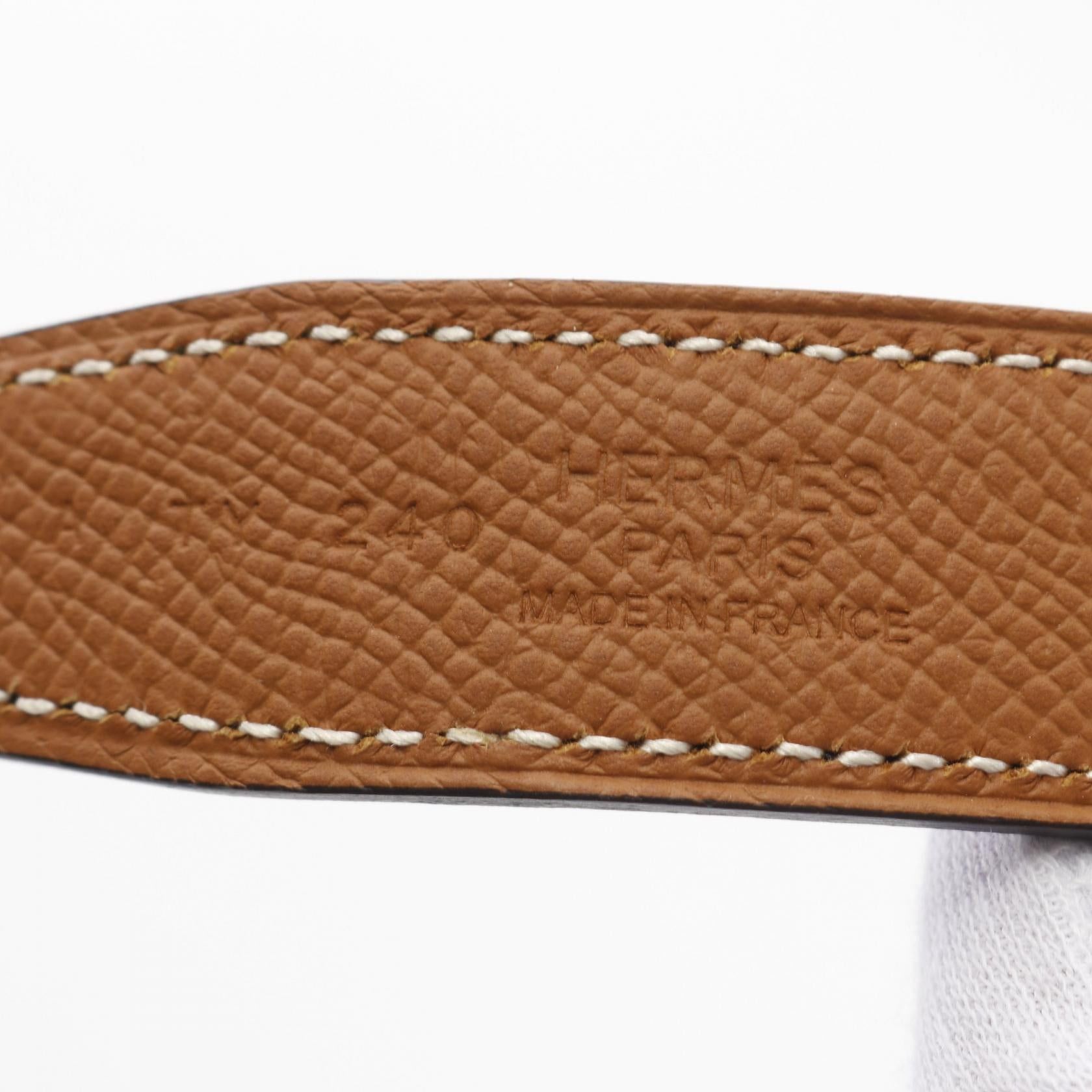 Hermes Hermes Belt Veau Swift Epsom Black Brown Reversible A Stamp Size ONE SIZE - 3 Thumbnail