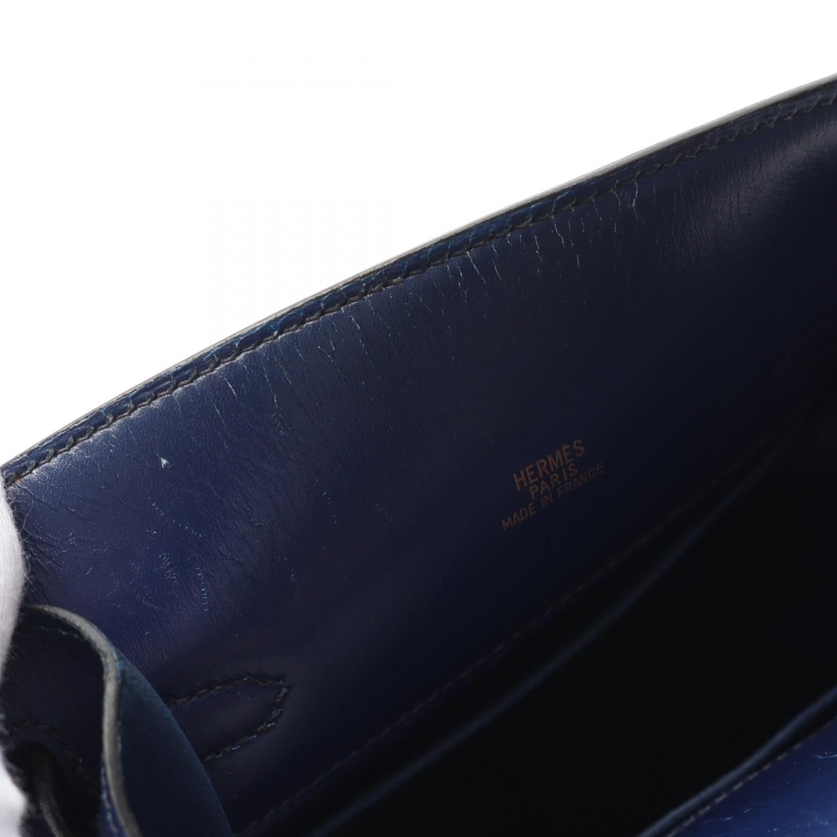 Hermes Hermes Kelly Sports Pm Shoulder Bag Box Calf Blue Gold Hardware ○R Stamp Size ONE SIZE - 6 Thumbnail