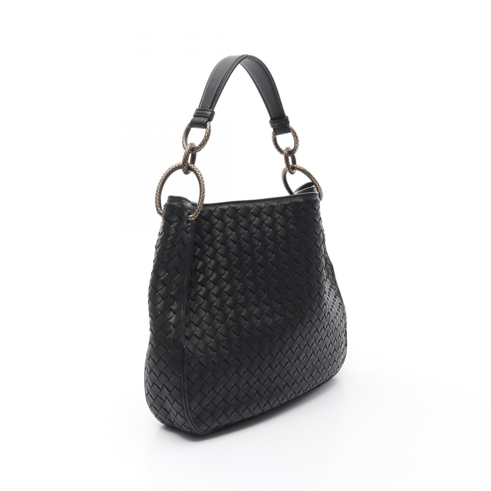 Bottega Veneta Bottega Veneta Intrecciato Loop Bag Handbag Leather Black Size ONE SIZE - 2 Thumbnail