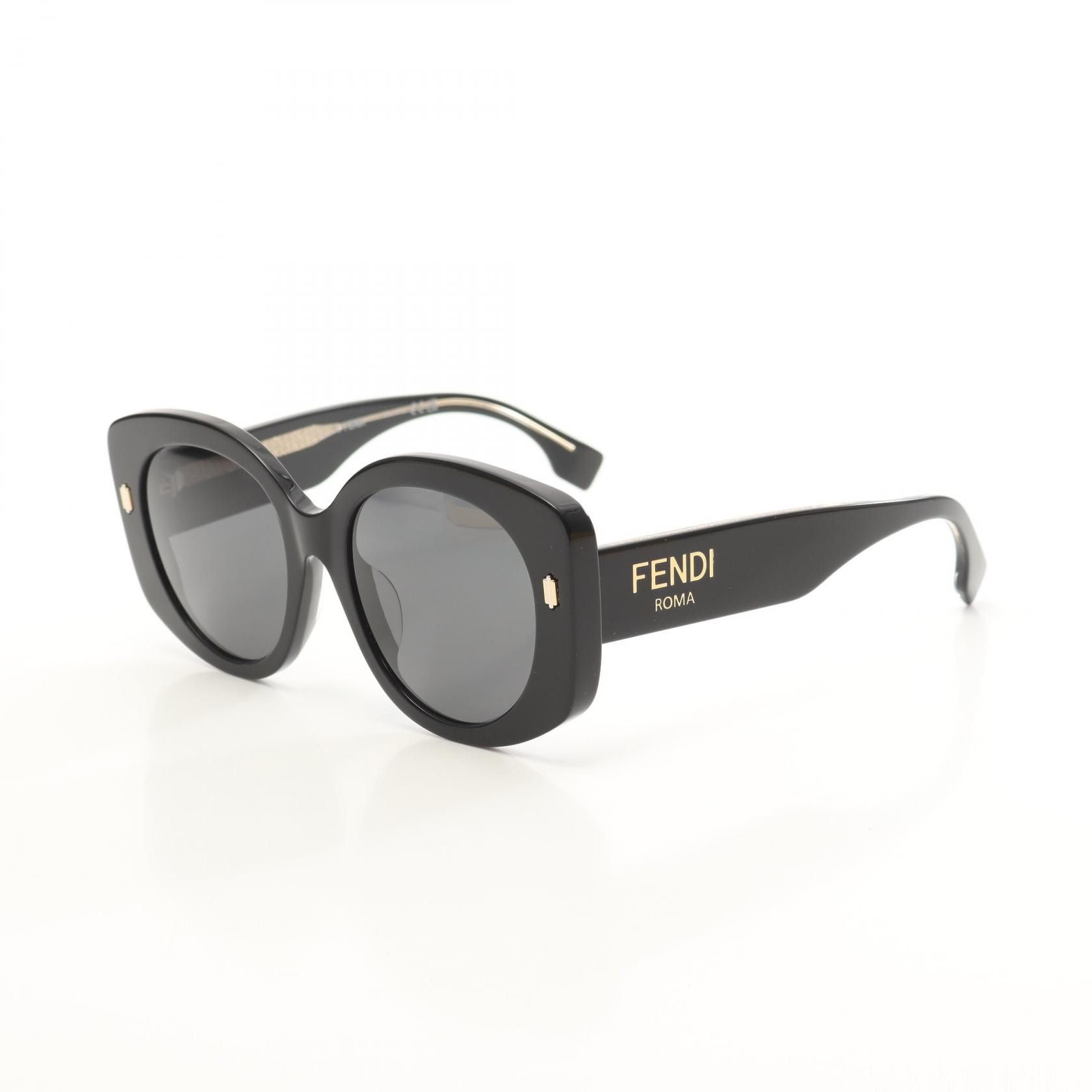 Fendi Fendi Fendi ROMA Acetate Sunglasses Plastic Sunglasses 40137F 01A Size ONE SIZE - 2 Thumbnail
