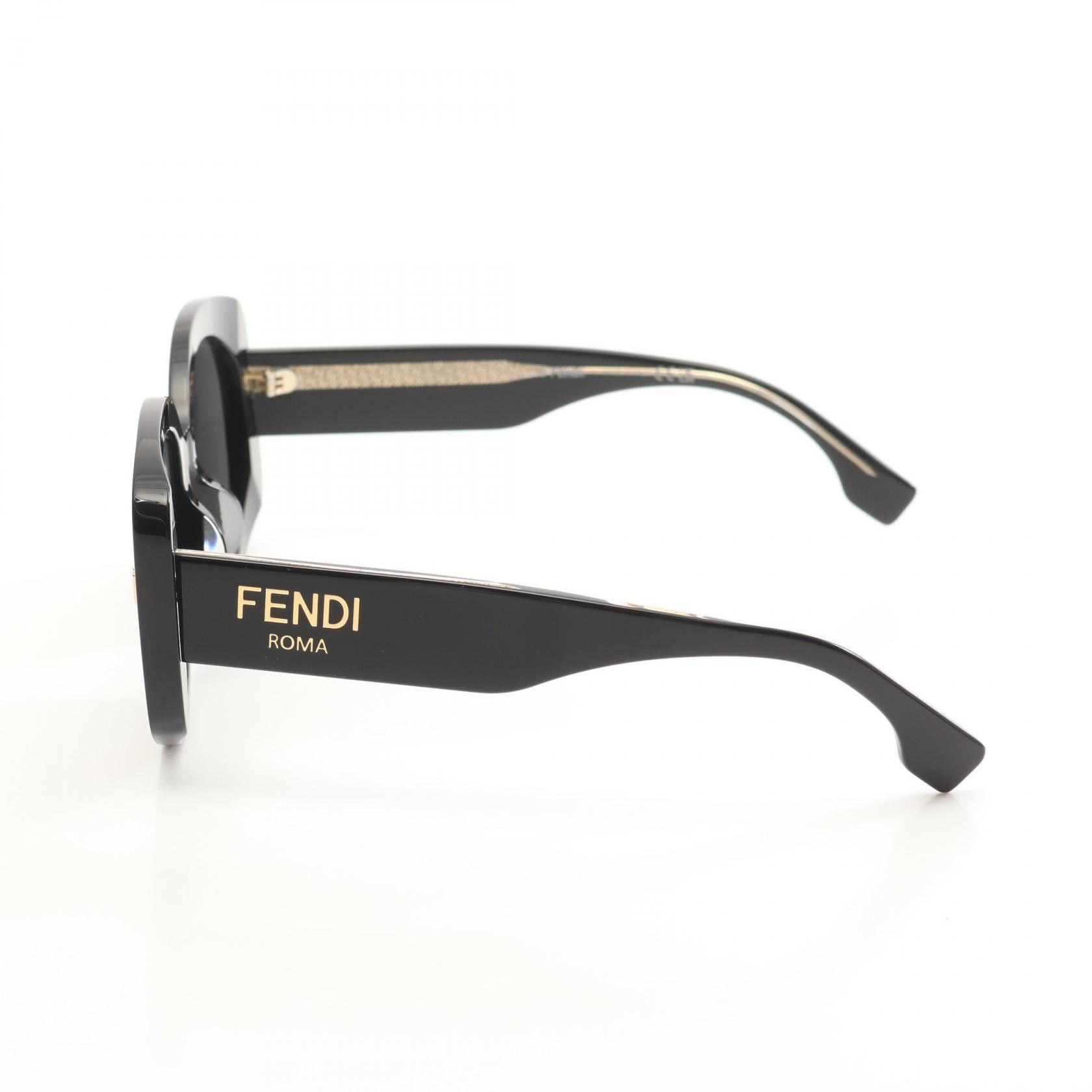 Fendi Fendi Fendi ROMA Acetate Sunglasses Plastic Sunglasses 40137F 01A Size ONE SIZE - 3 Thumbnail