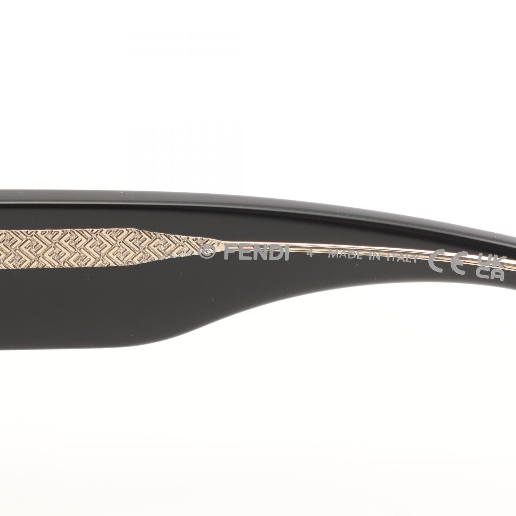 Fendi Fendi Fendi ROMA Acetate Sunglasses Plastic Sunglasses 40137F 01A Size ONE SIZE - 4 Thumbnail