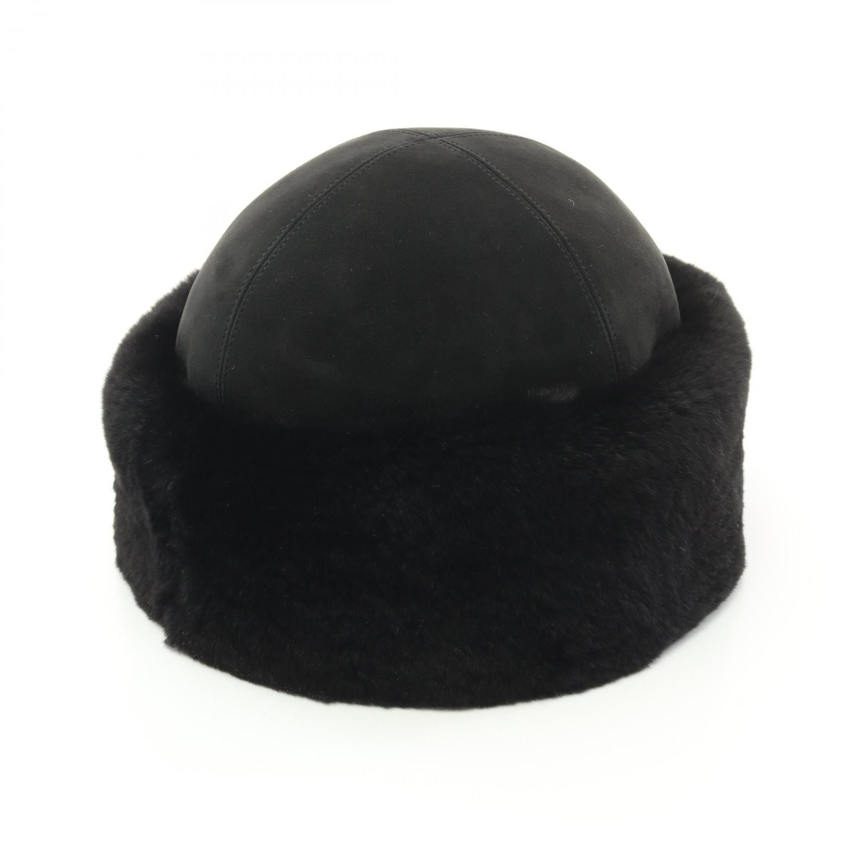 Hermes Hermes Hermes Beaver Shearling Hat Natural Material Hats Size ONE SIZE - 2 Thumbnail