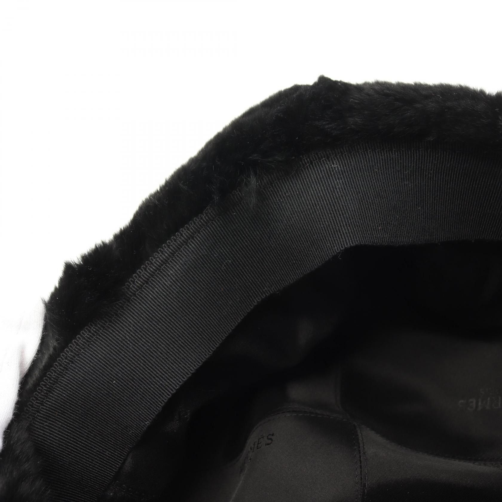 Hermes Hermes Hermes Beaver Shearling Hat Natural Material Hats Size ONE SIZE - 6 Thumbnail