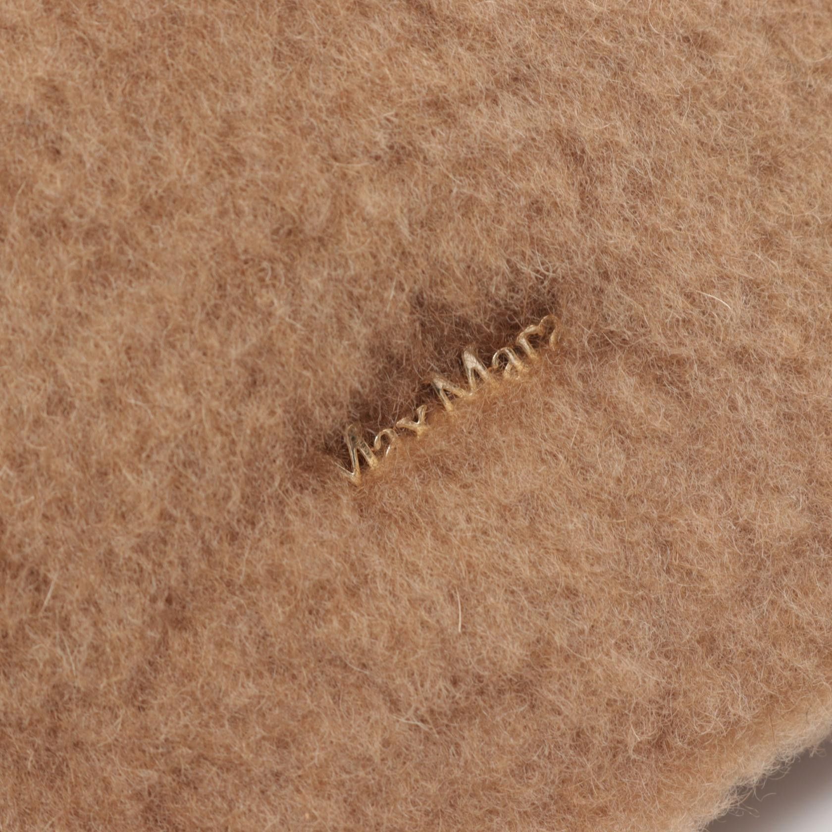 Max Mara MaxMara Max Mara Teddy Bear Silk Camel Shoulder Bag Natural Material Shoulder Bag Size ONE SIZE - 5 Thumbnail