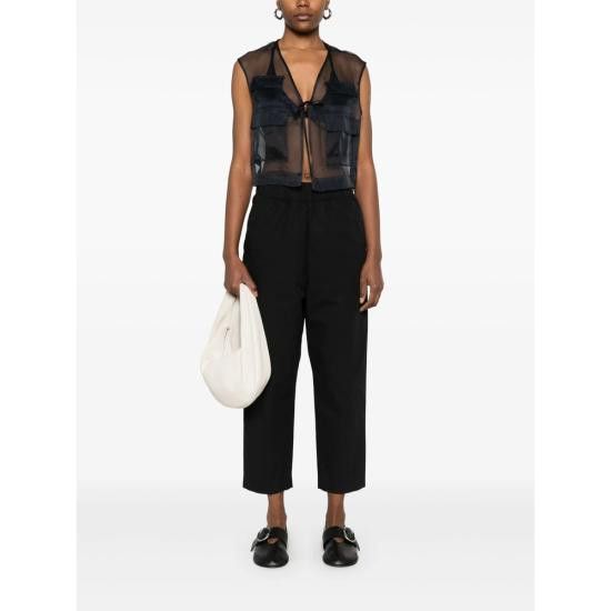 Barena BARENA Women Pants 2736 PAD5162 590 BLACK Size 26" / US 2 / IT 38 - 3 Thumbnail