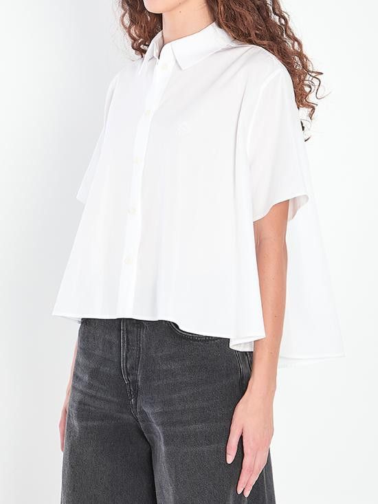 Loewe LOEWE Women Shirts S359Y05XEW WHITE Size XS / US 0-2 / IT 36-38 - 2 Thumbnail