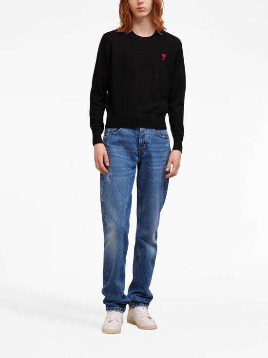 AMI AMI Men Sweater BFHKS111 KN0025001 Black Size US M / EU 48-50 / 2 - 6 Thumbnail