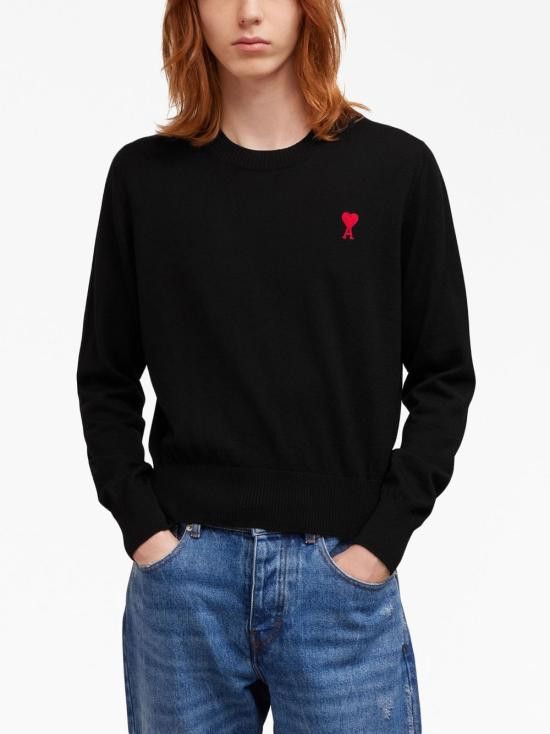 AMI AMI Men Sweater BFHKS111 KN0025001 Black Size US M / EU 48-50 / 2 - 4 Thumbnail