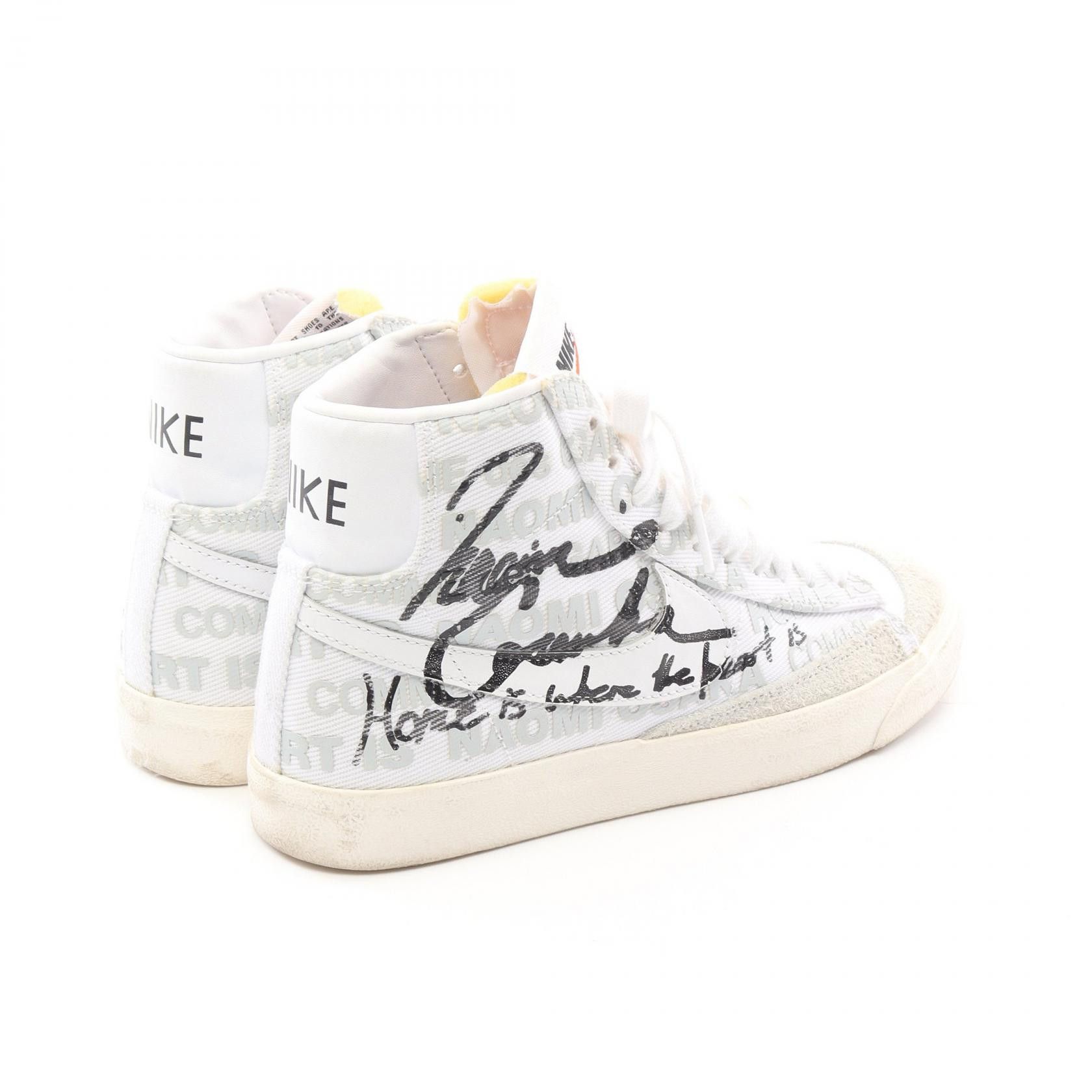 Other Other Nike NIKE × COMME des GARCONS HOMME × NAOMI OSAKA BLAZER MID VNTG Canvas Leather Suede Sneakers Canvas Shoes DA5383-100 Size ONE SIZE - 2 Thumbnail