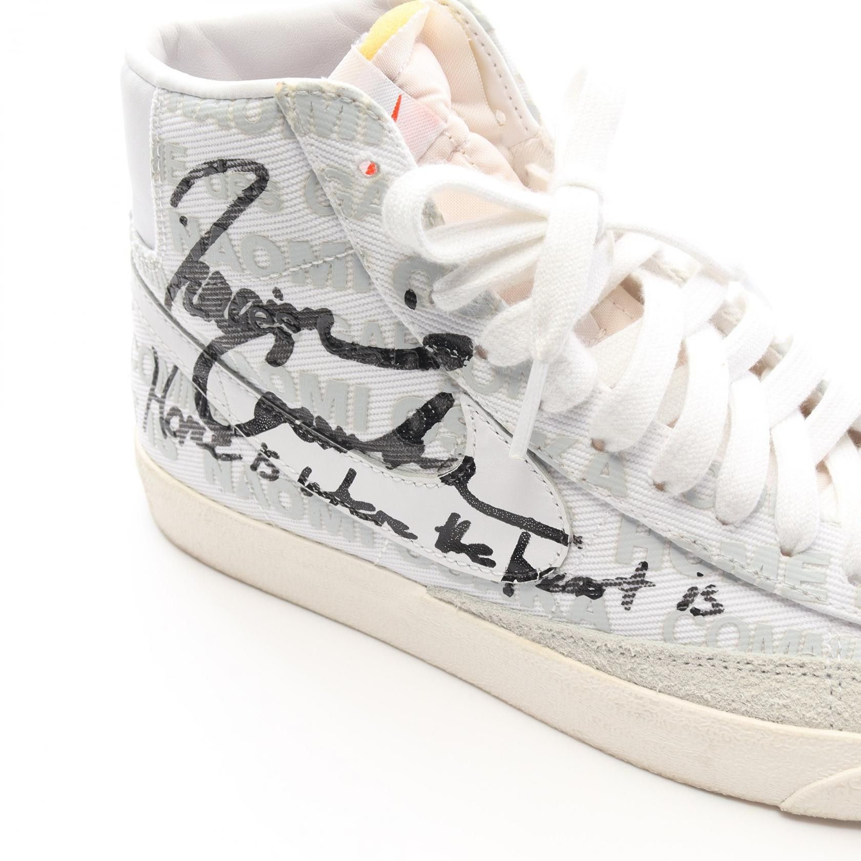 Other Other Nike NIKE × COMME des GARCONS HOMME × NAOMI OSAKA BLAZER MID VNTG Canvas Leather Suede Sneakers Canvas Shoes DA5383-100 Size ONE SIZE - 10 Thumbnail