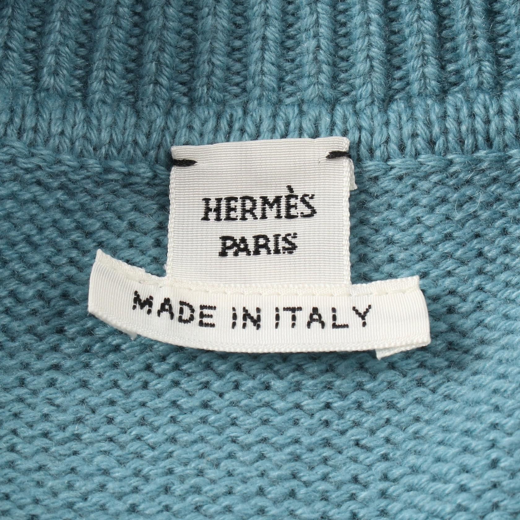 Hermes Hermes Hermes LETTRES EQUESTRES Cashmere Knitwear Others Tops Size ONE SIZE - 3 Thumbnail