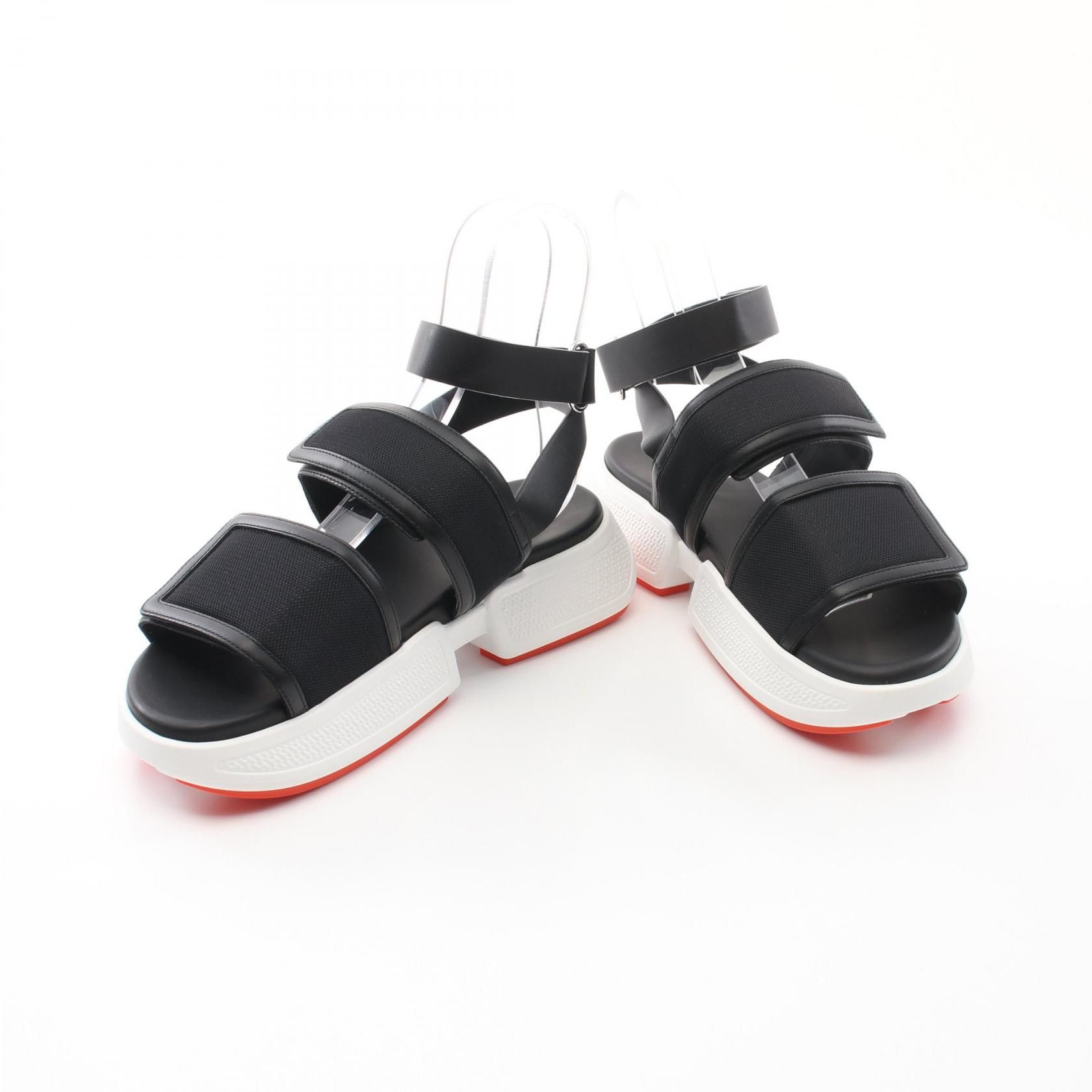Hermes Hermes Hermes Geek Leather Synthetic Sandals Leather Shoes Size ONE SIZE - 3 Thumbnail