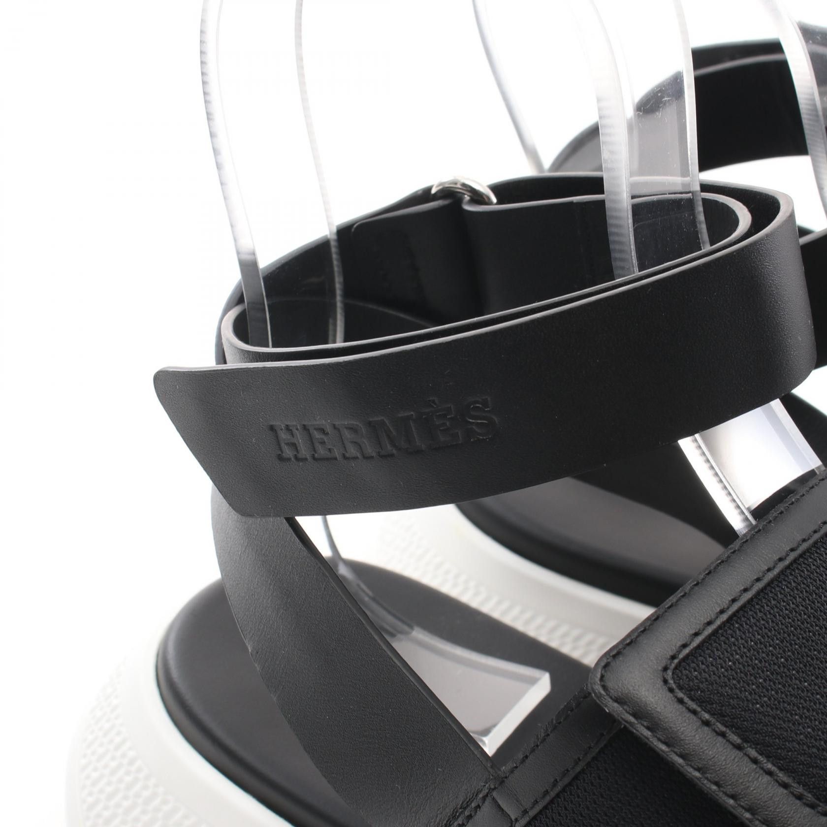 Hermes Hermes Hermes Geek Leather Synthetic Sandals Leather Shoes Size ONE SIZE - 10 Thumbnail