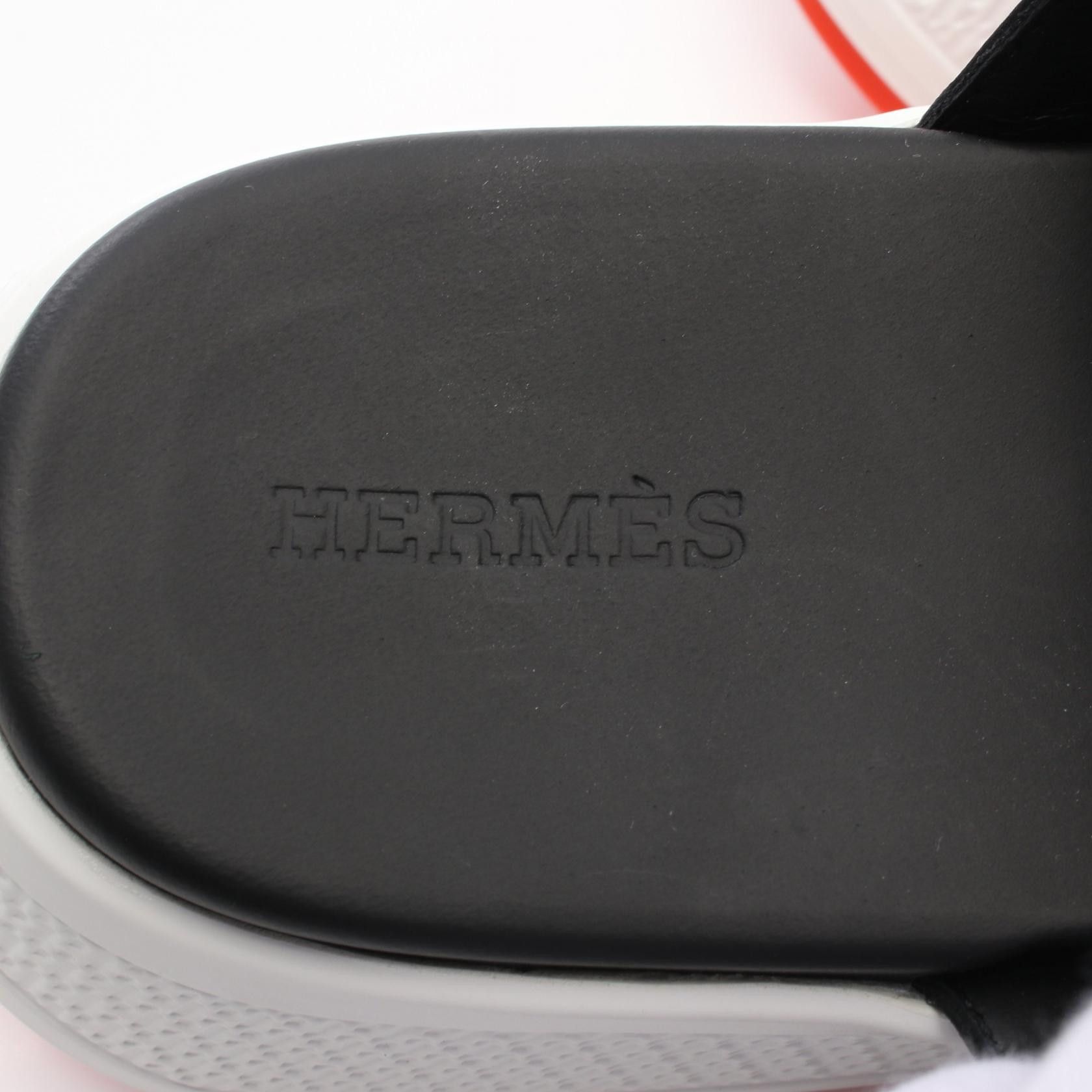 Hermes Hermes Hermes Geek Leather Synthetic Sandals Leather Shoes Size ONE SIZE - 5 Thumbnail