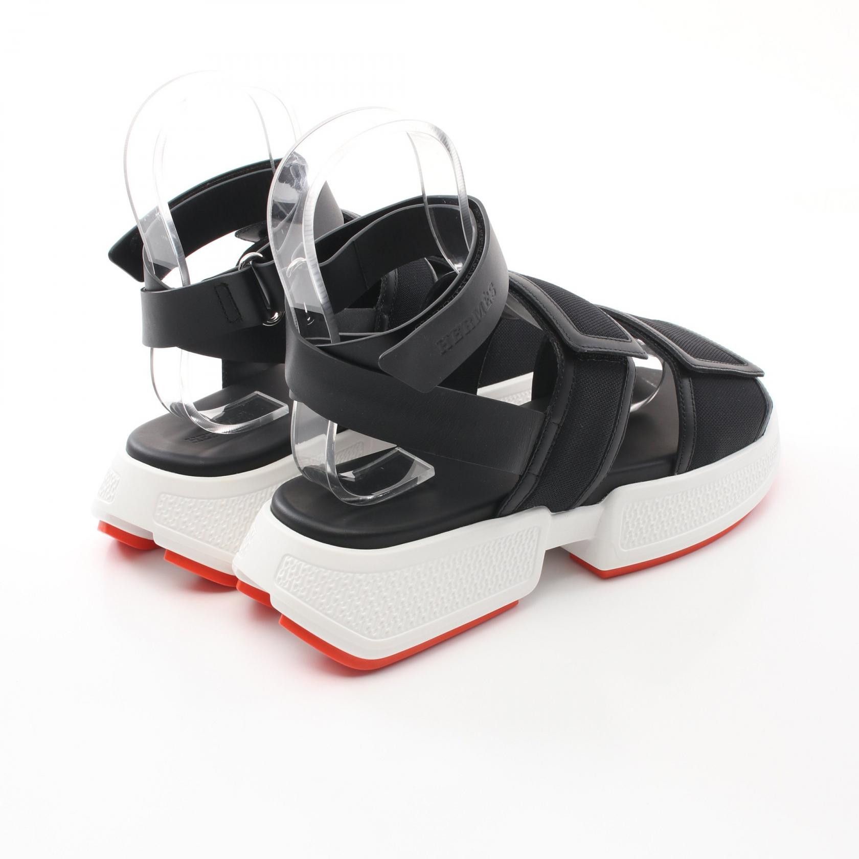 Hermes Hermes Hermes Geek Leather Synthetic Sandals Leather Shoes Size ONE SIZE - 2 Thumbnail