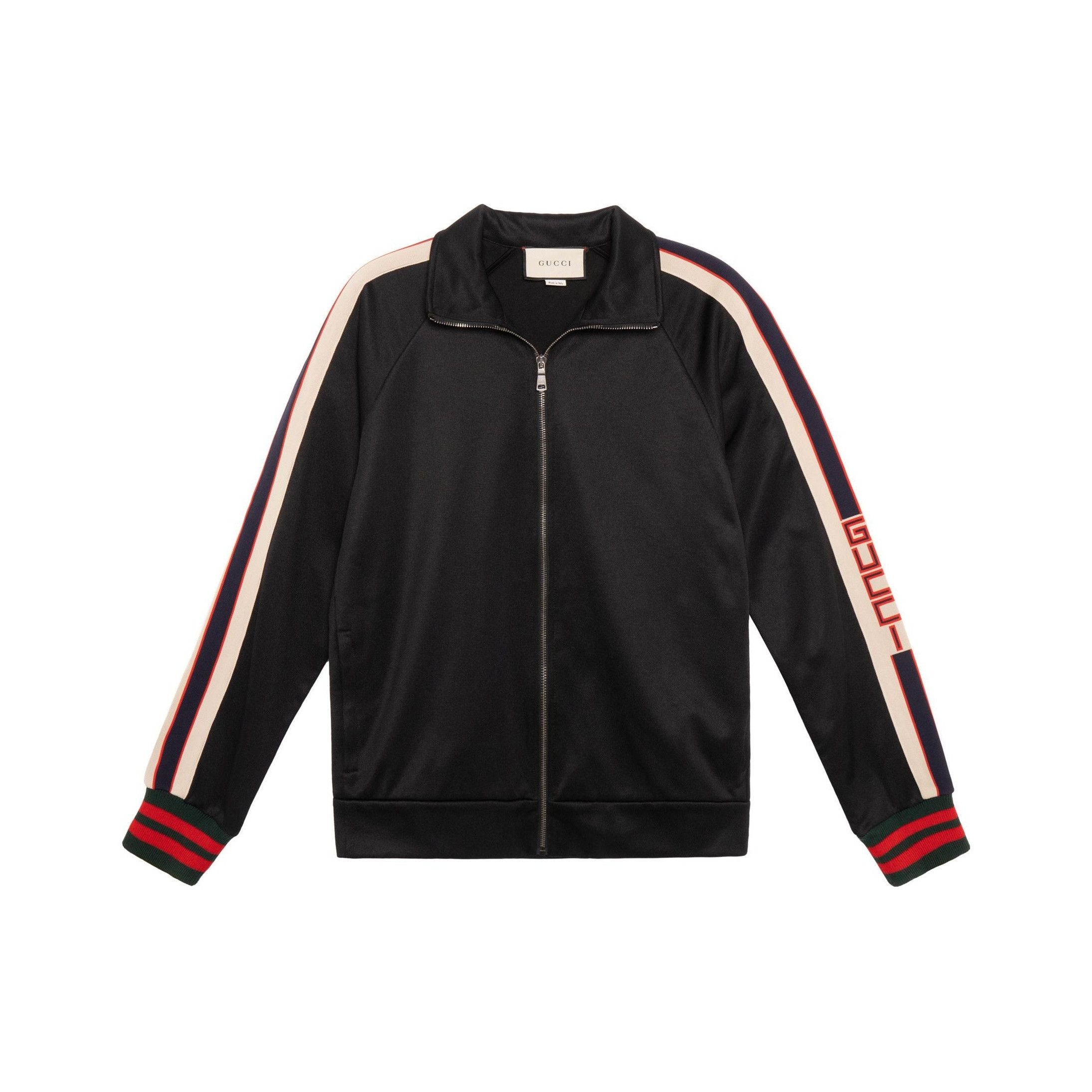 Gucci GUCCI Technical Jersey Track Jacket for Men Size US XL / EU 56 / 4 - 2 Thumbnail