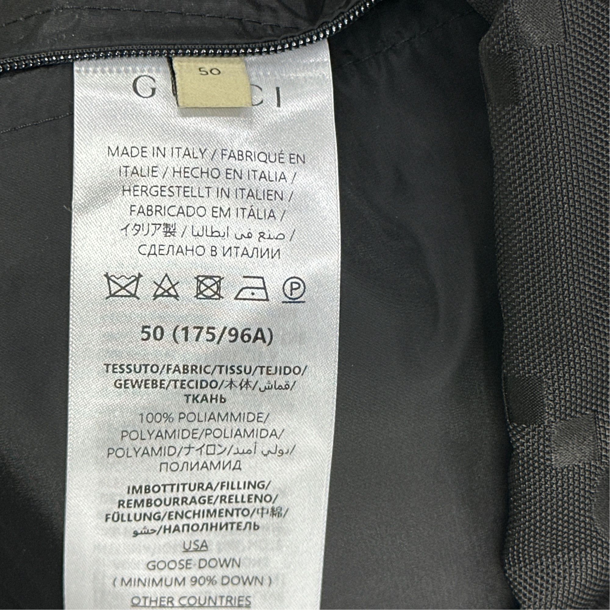 Gucci GUCCI Black Logo Puffer Jacket Unisex Size US L / EU 52-54 / 3 - 3 Thumbnail