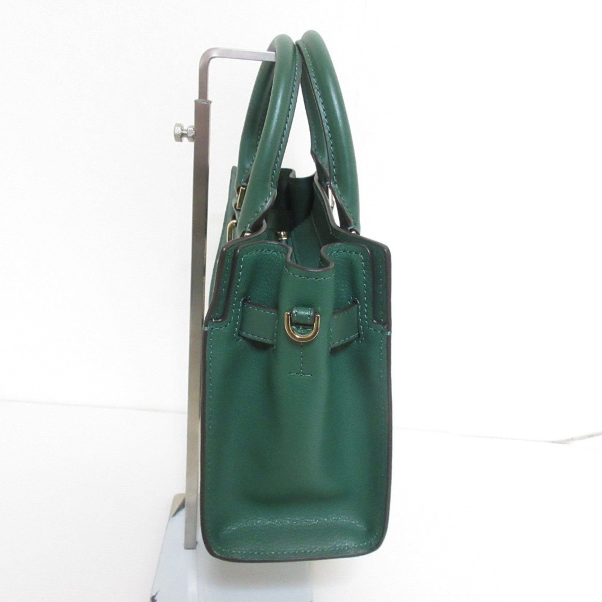 Michael Kors MICHAEL KORS Hamilton Satchel Small 2way Shoulder Bag Green Women's Size ONE SIZE - 3 Thumbnail