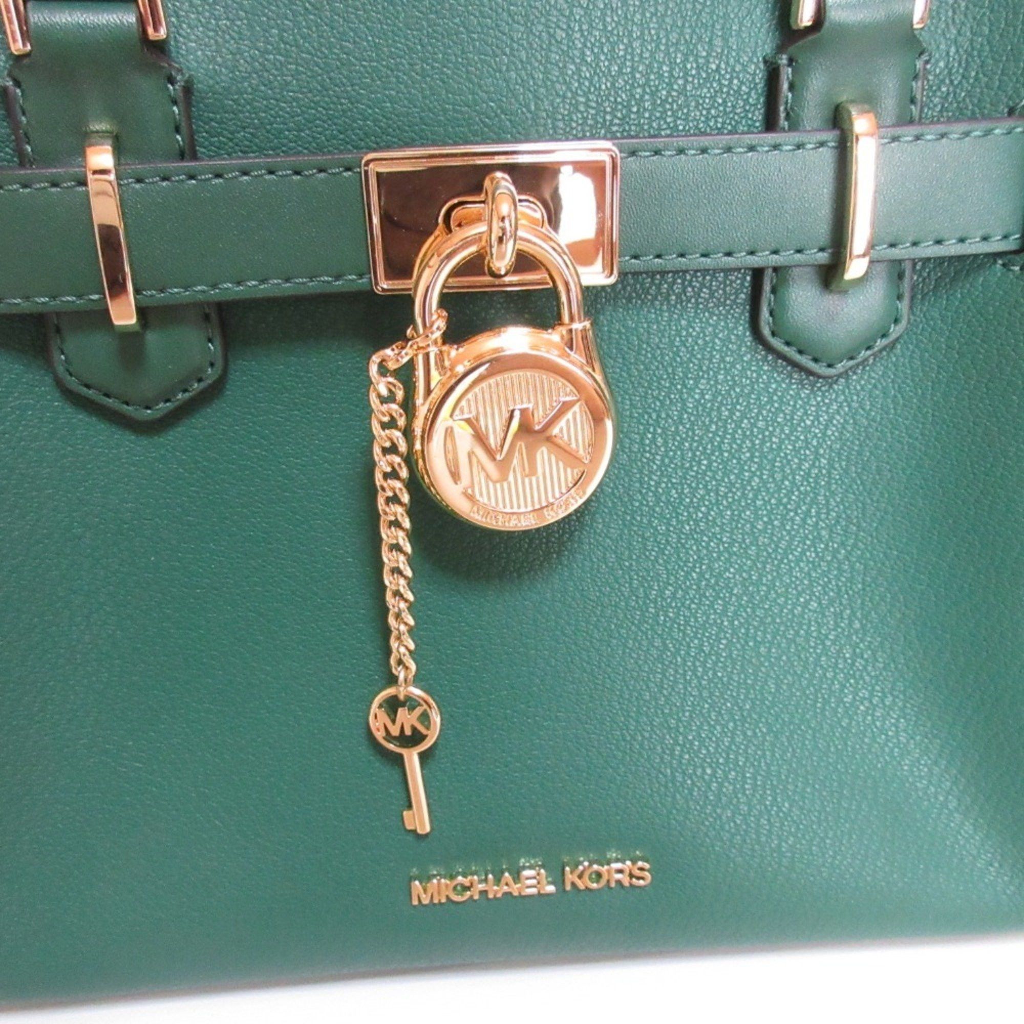 Michael Kors MICHAEL KORS Hamilton Satchel Small 2way Shoulder Bag Green Women's Size ONE SIZE - 13 Thumbnail