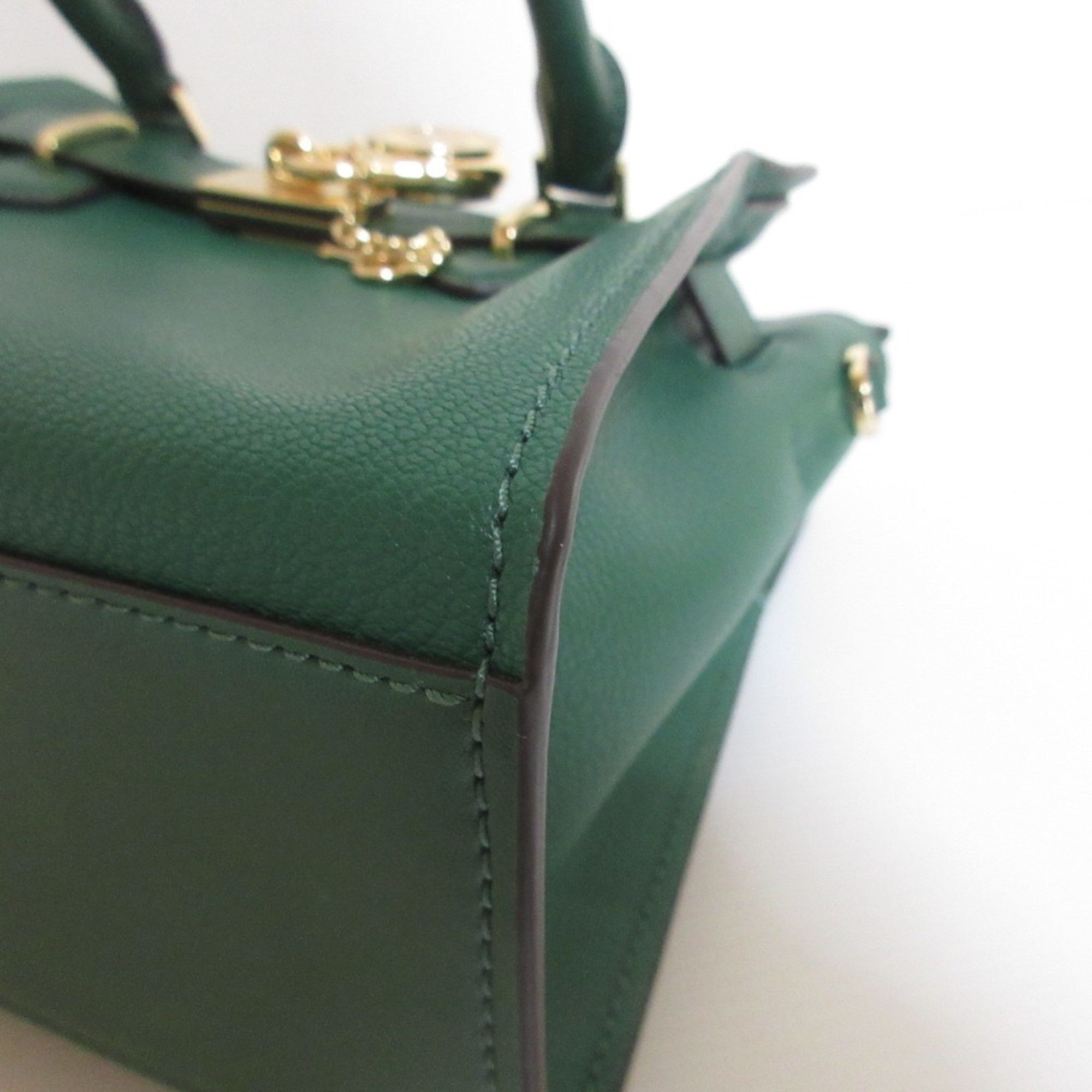 Michael Kors MICHAEL KORS Hamilton Satchel Small 2way Shoulder Bag Green Women's Size ONE SIZE - 12 Thumbnail