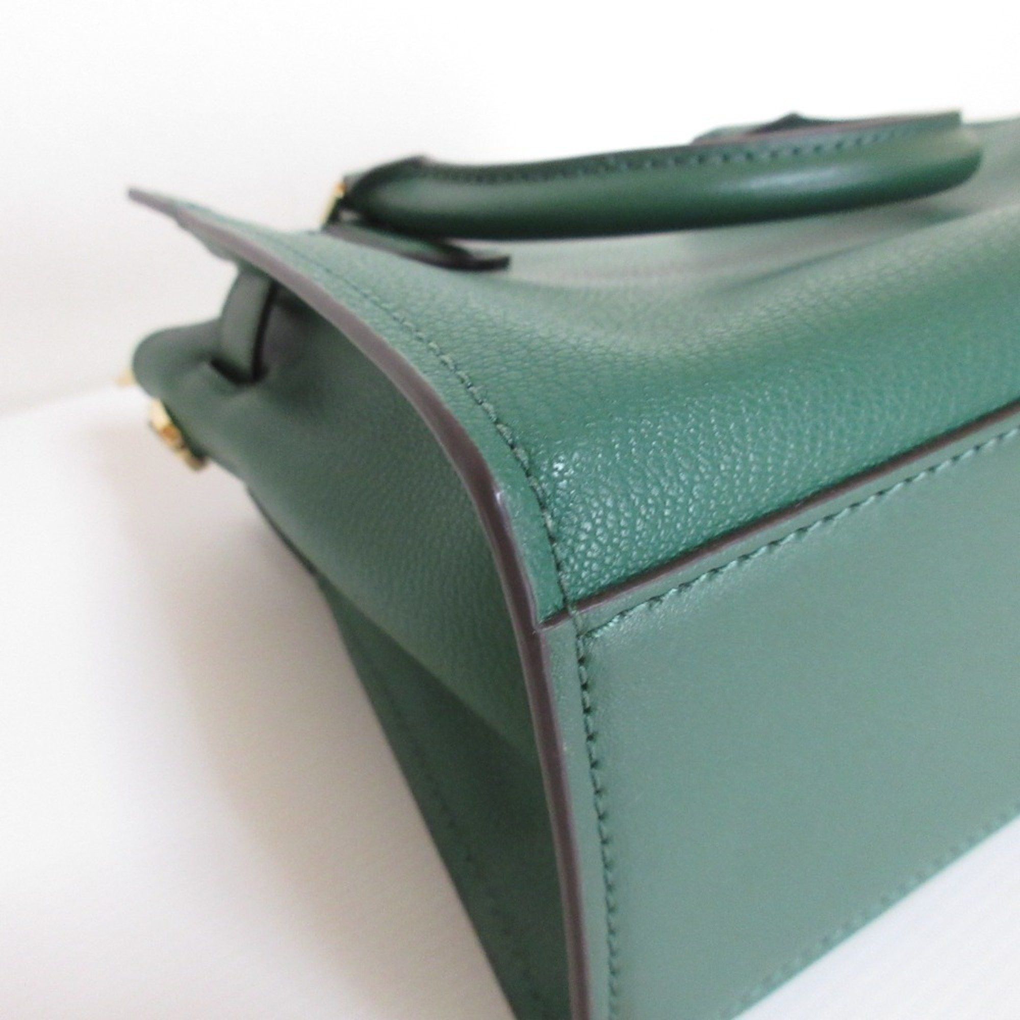 Michael Kors MICHAEL KORS Hamilton Satchel Small 2way Shoulder Bag Green Women's Size ONE SIZE - 9 Thumbnail