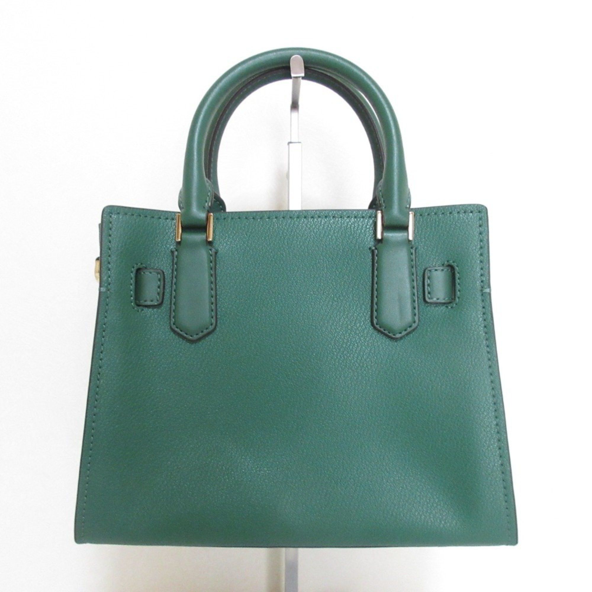 MICHAEL KORS Hamilton Satchel Small 2way Shoulder Bag Green Women's