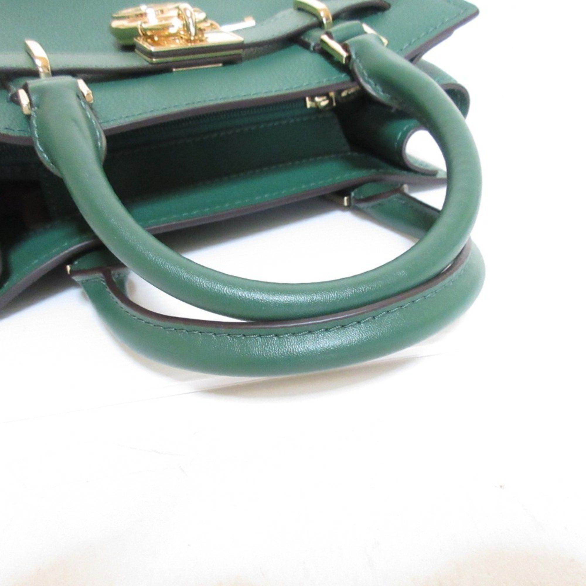 Michael Kors MICHAEL KORS Hamilton Satchel Small 2way Shoulder Bag Green Women's Size ONE SIZE - 8 Thumbnail