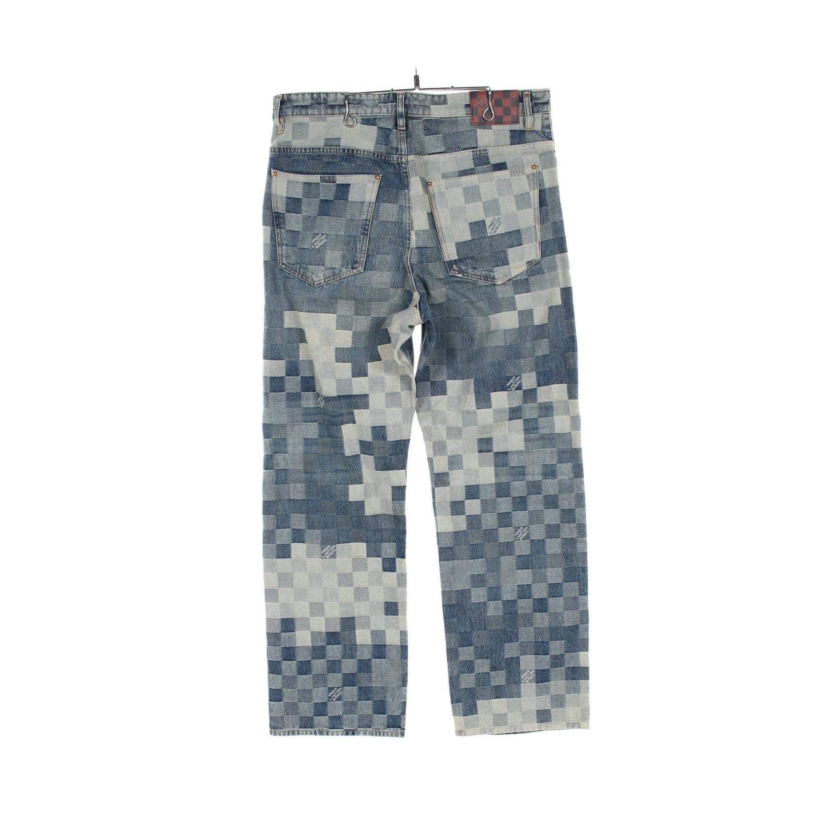 Louis Vuitton Louis Vuitton Louis Vuitton Damier Skate Cotton Denim Pants Cotton Bottoms RM241 GCO HQD87W Size ONE SIZE - 2 Thumbnail