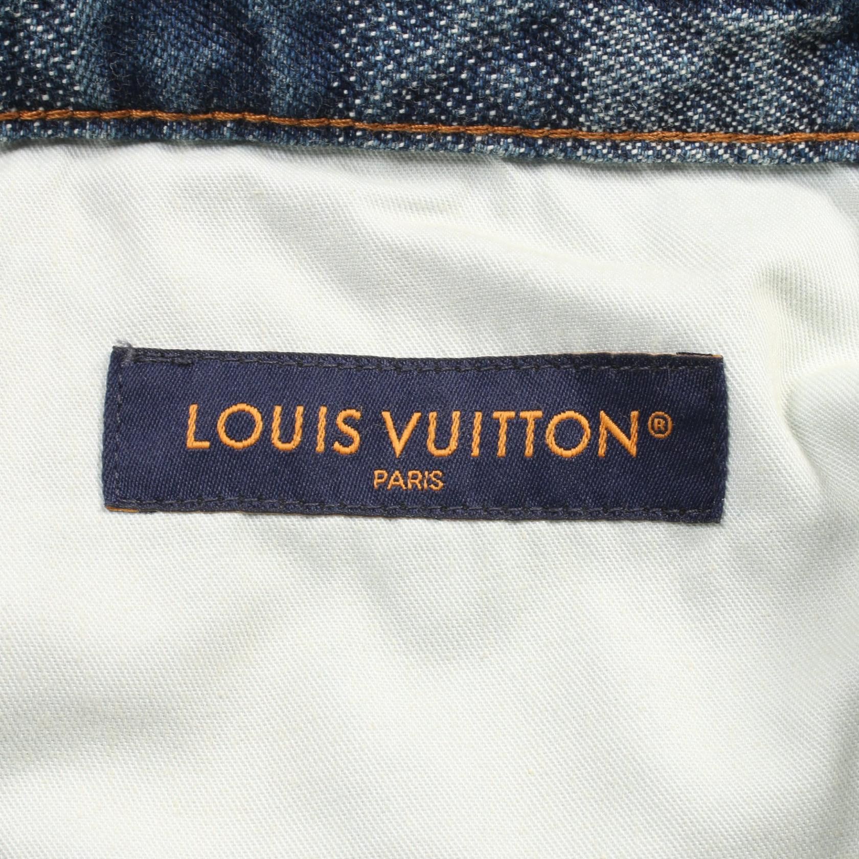 Louis Vuitton Louis Vuitton Louis Vuitton Damier Skate Cotton Denim Pants Cotton Bottoms RM241 GCO HQD87W Size ONE SIZE - 3 Thumbnail