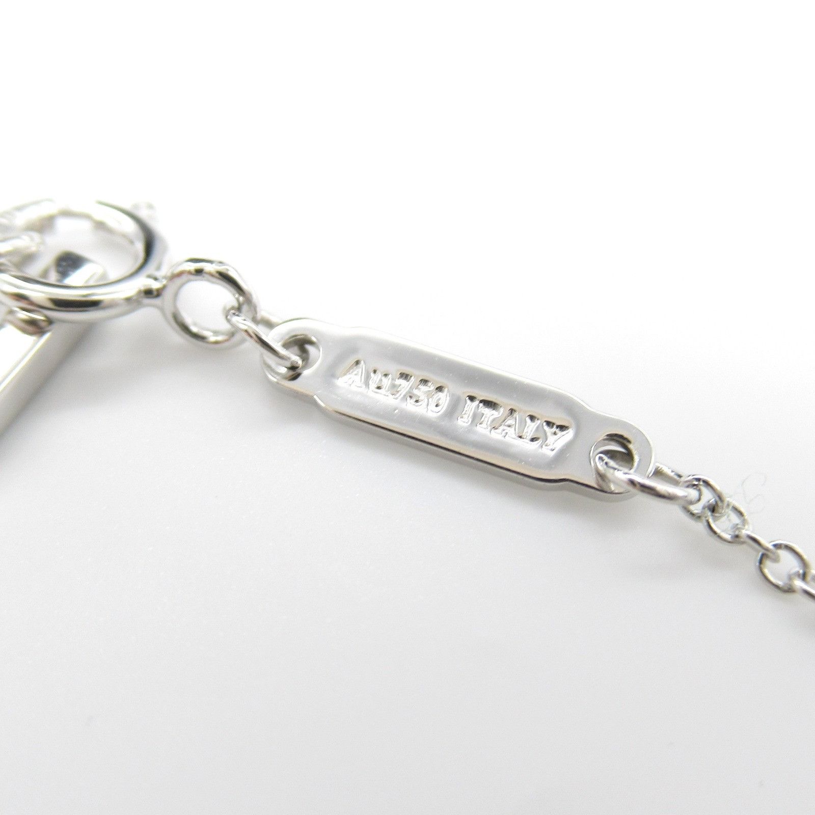 Tiffany & Co. Tiffany & Co Tiffany & Co. T Smile Mini Au750 Diamond Necklace Calfskin Necklace Size ONE SIZE - 5 Thumbnail