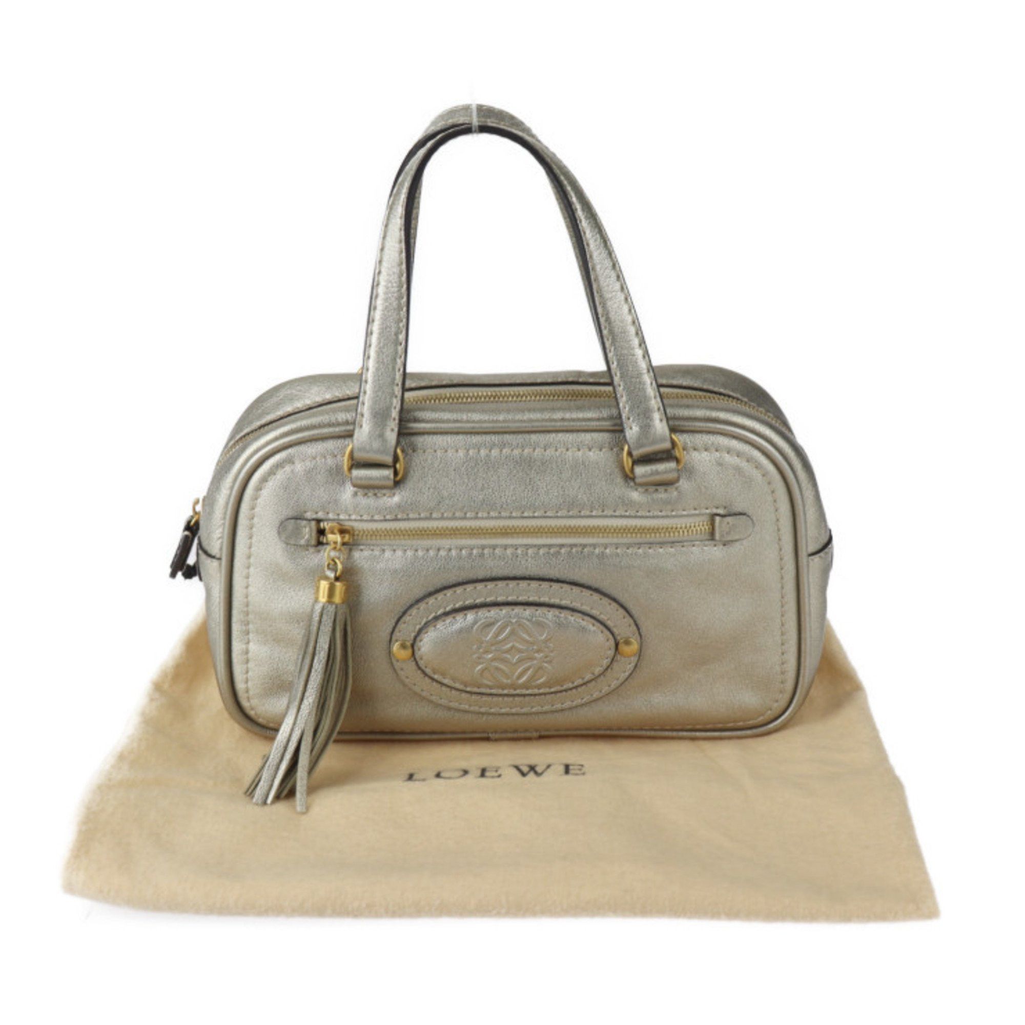 Loewe LOEWE Handbag - Leather Gold Anagram Tassel 2407053001017R1 Size ONE SIZE - 10 Thumbnail