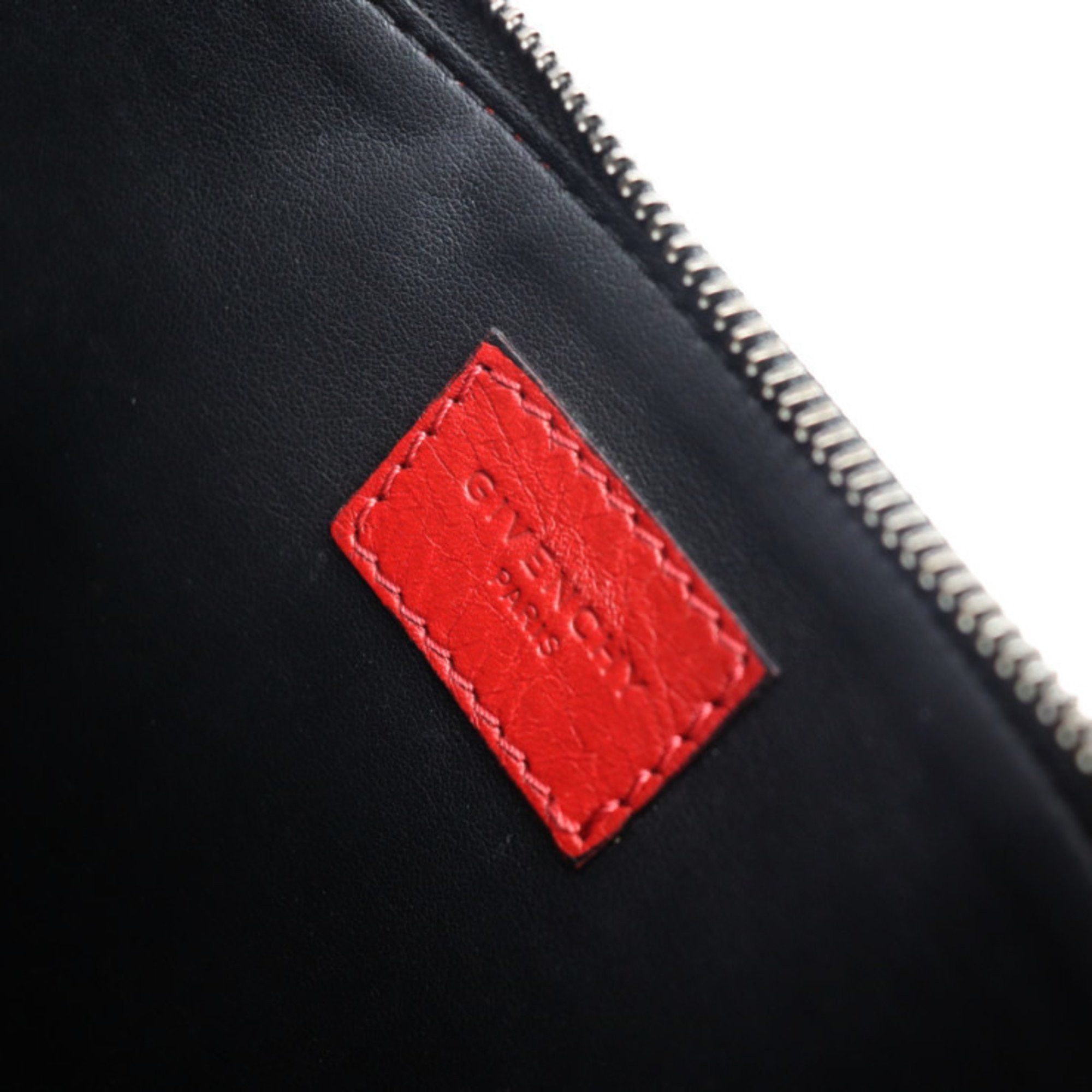 Givenchy GIVENCHY Pouch Second Bag Leather Red Black White Clutch 2107063008158R1 Size ONE SIZE - 8 Thumbnail