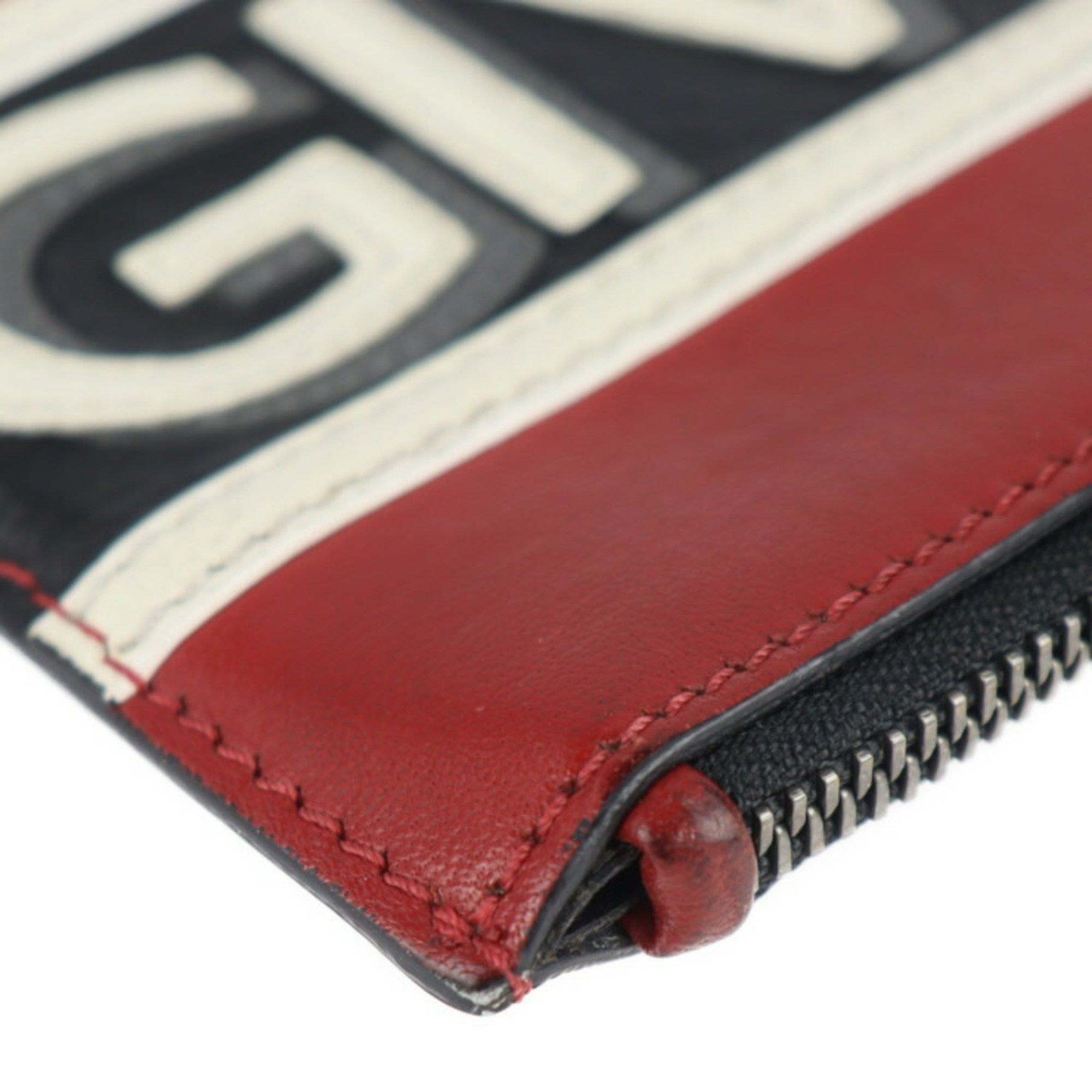 Givenchy GIVENCHY Pouch Second Bag Leather Red Black White Clutch 2107063008158R1 Size ONE SIZE - 4 Thumbnail