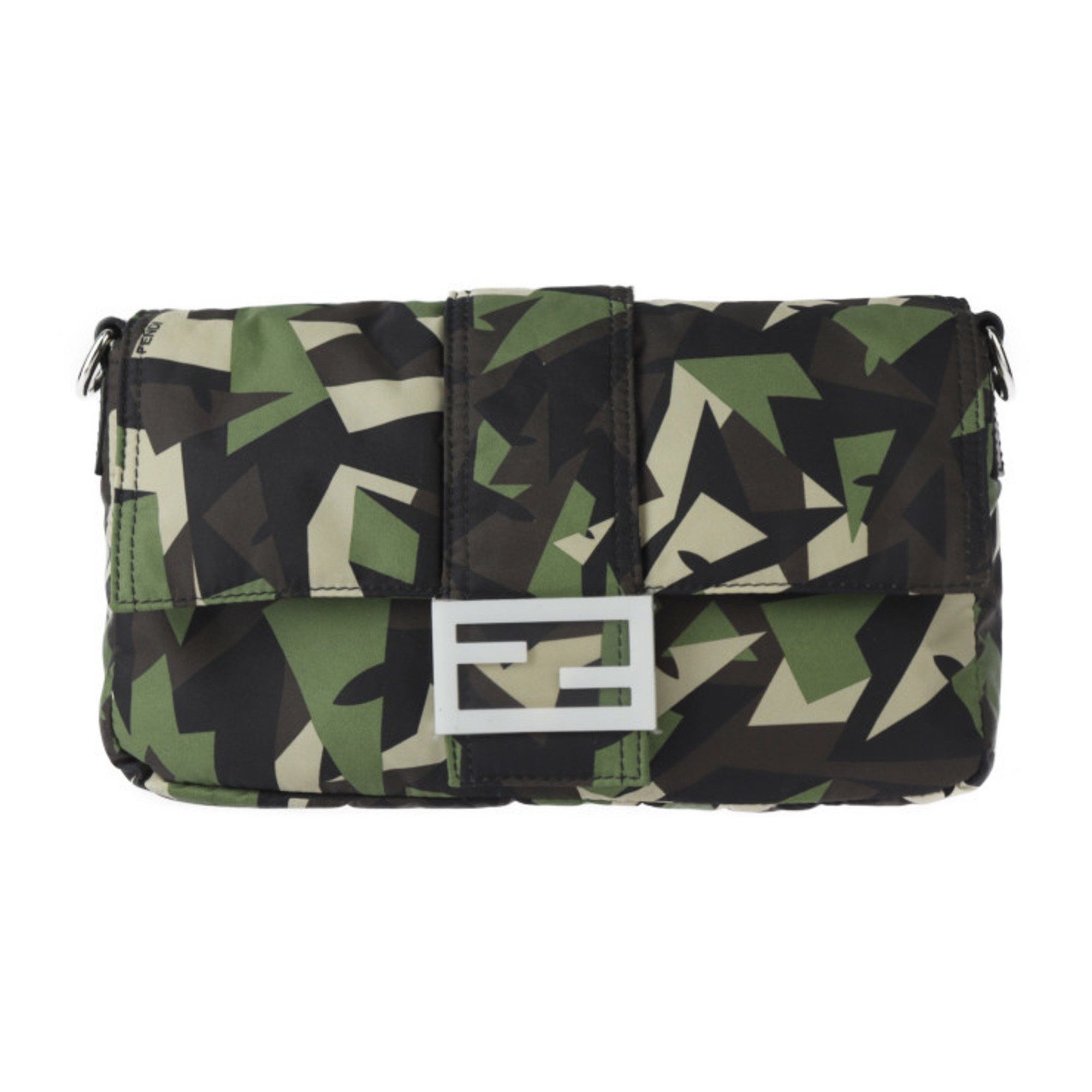 Fendi FENDI Mamma Bucket Camouflage Shoulder Bag 7V72 Nylon Leather Green Beige Black Waist Clutch 3WAY Military Pattern 2406063007036R1 Size ONE SIZE - 2 Thumbnail