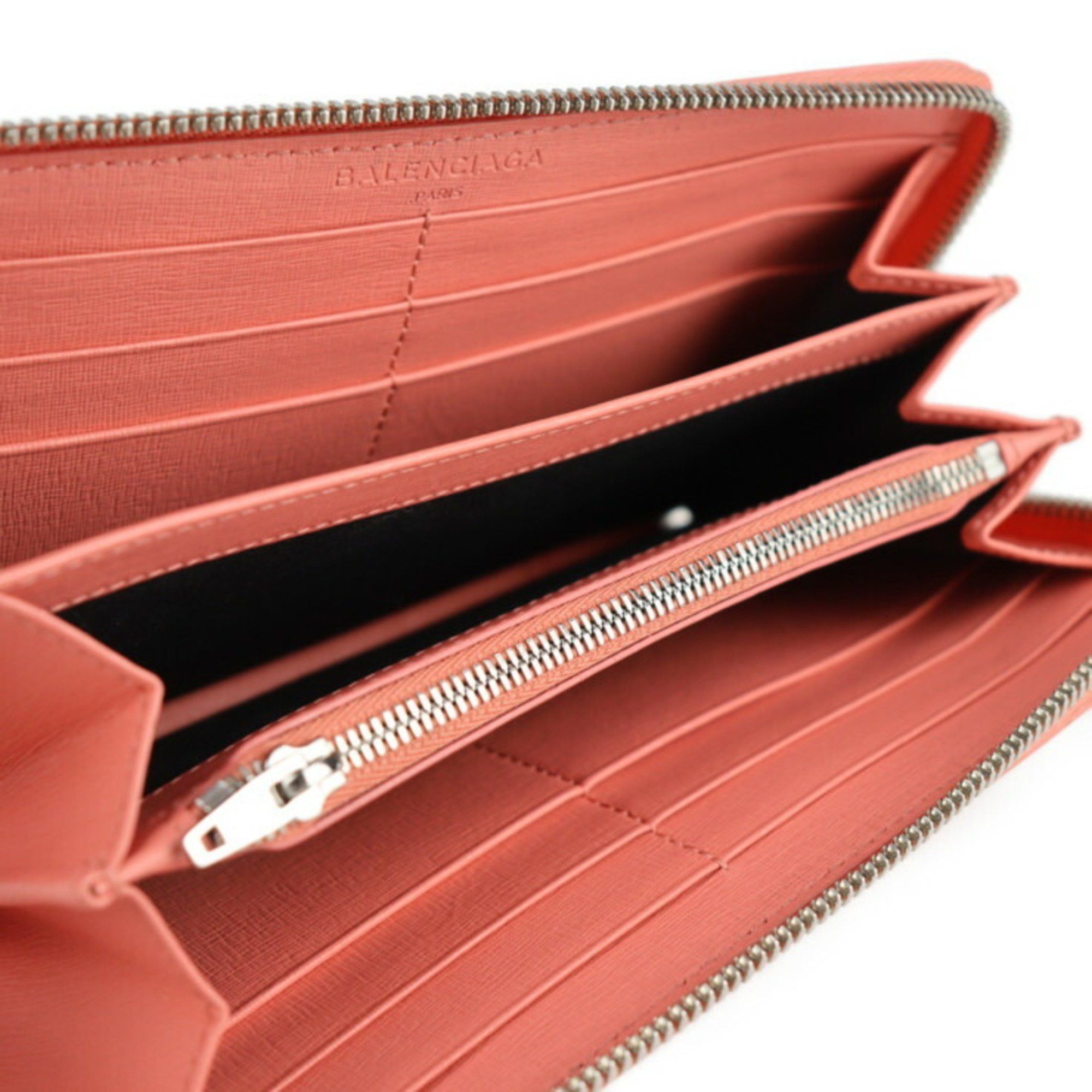 Balenciaga BALENCIAGA Essential Long Wallet 519641 Leather Salmon Pink Round 2107043007233R1 Size ONE SIZE - 7 Thumbnail