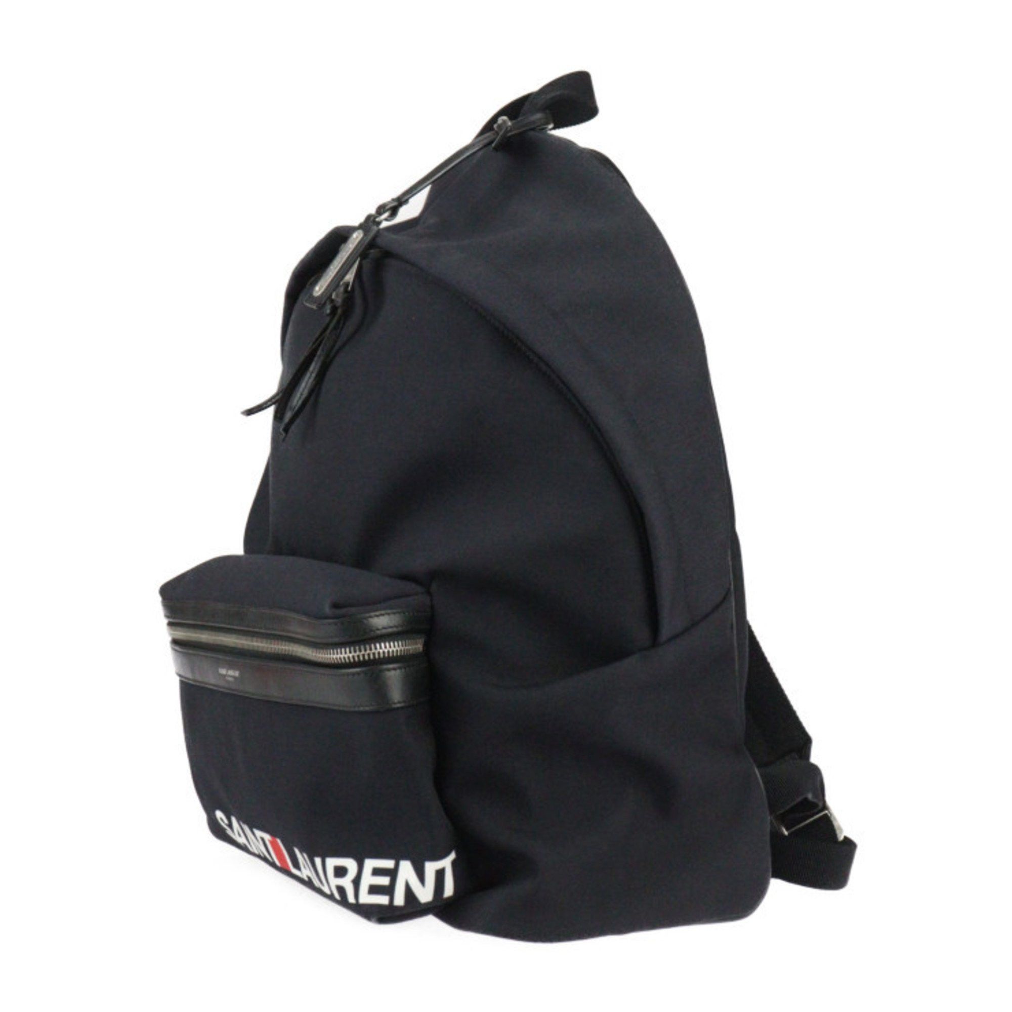 Yves Saint Laurent Yves Saint Laurent SAINT LAURENT PARIS Saint Laurent Paris Backpack Rucksack/Daypack 465448 Canvas Leather Black 2418073007080R1 Size ONE SIZE - 2 Thumbnail