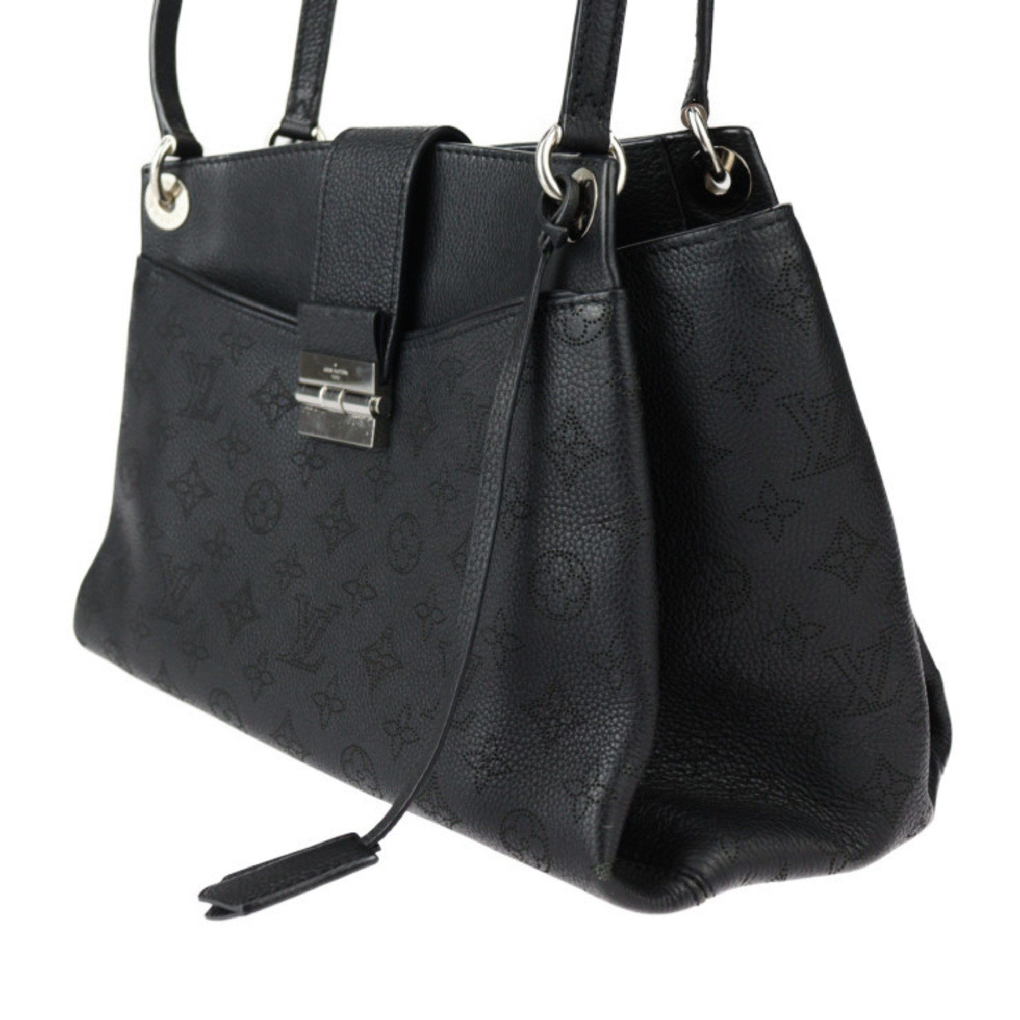Louis Vuitton Louis Vuitton Sevres Monogram Mahina Handbag M41788 Leather Black Shoulder Bag Tote 2423063008112R1 Size ONE SIZE - 2 Thumbnail