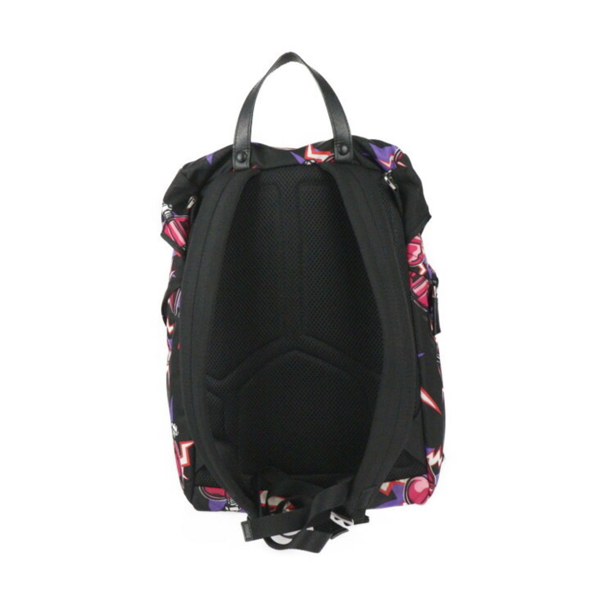 Prada Prada Frankenstein Backpack Universal Studios Collaboration Backpack/Daypack 2VZ135 Nylon Black Fuchsia R2415073007063 Size ONE SIZE - 3 Thumbnail
