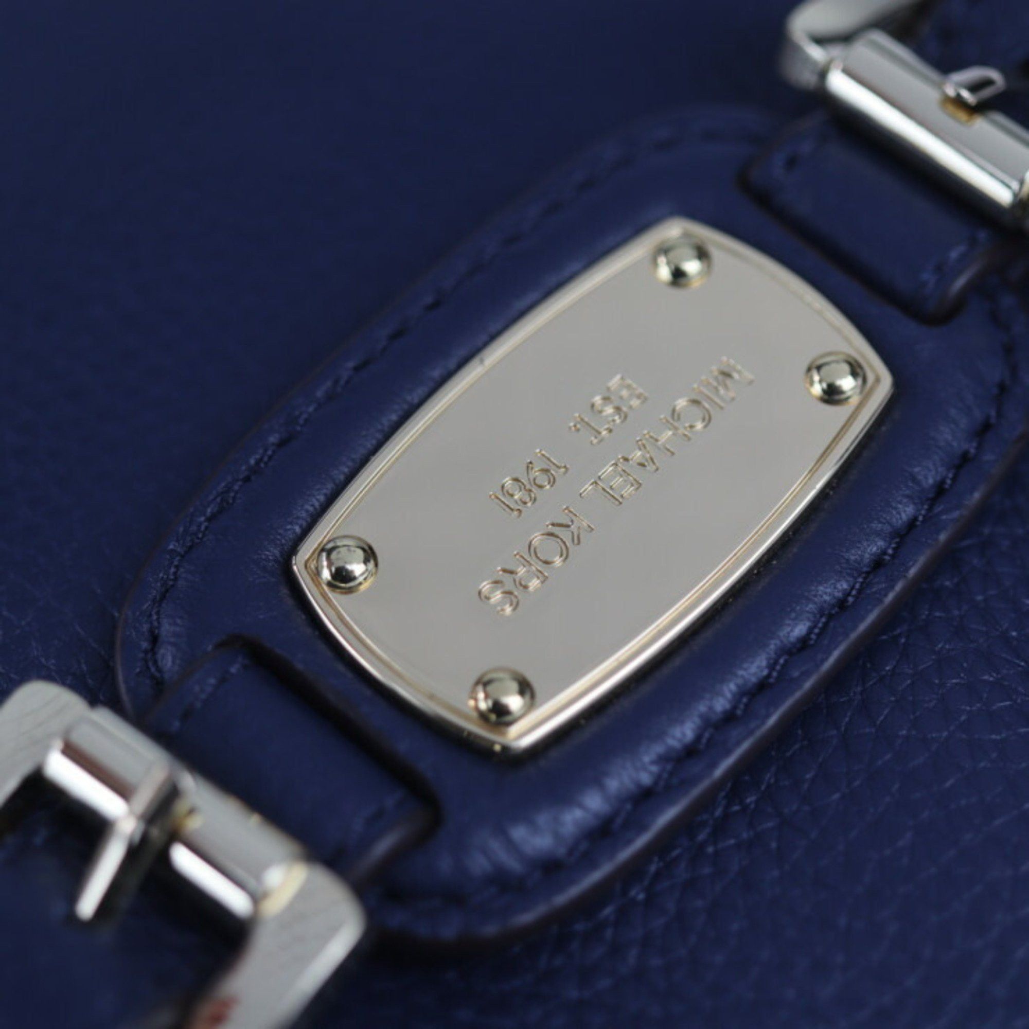 Michael Kors Michael Kors Crossbody Bag Shoulder 35F2GHMC3L Leather Navy Pochette 2126033001660R1 Size ONE SIZE - 8 Thumbnail