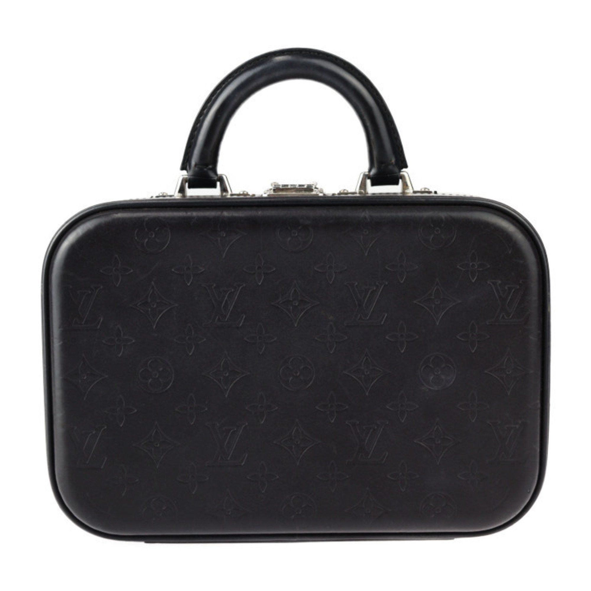 Louis Vuitton Louis Vuitton Valisette PM Monogram Glace Handbag M92235 Leather Black Mini Trunk 2413053007059R1 Size ONE SIZE - 3 Thumbnail