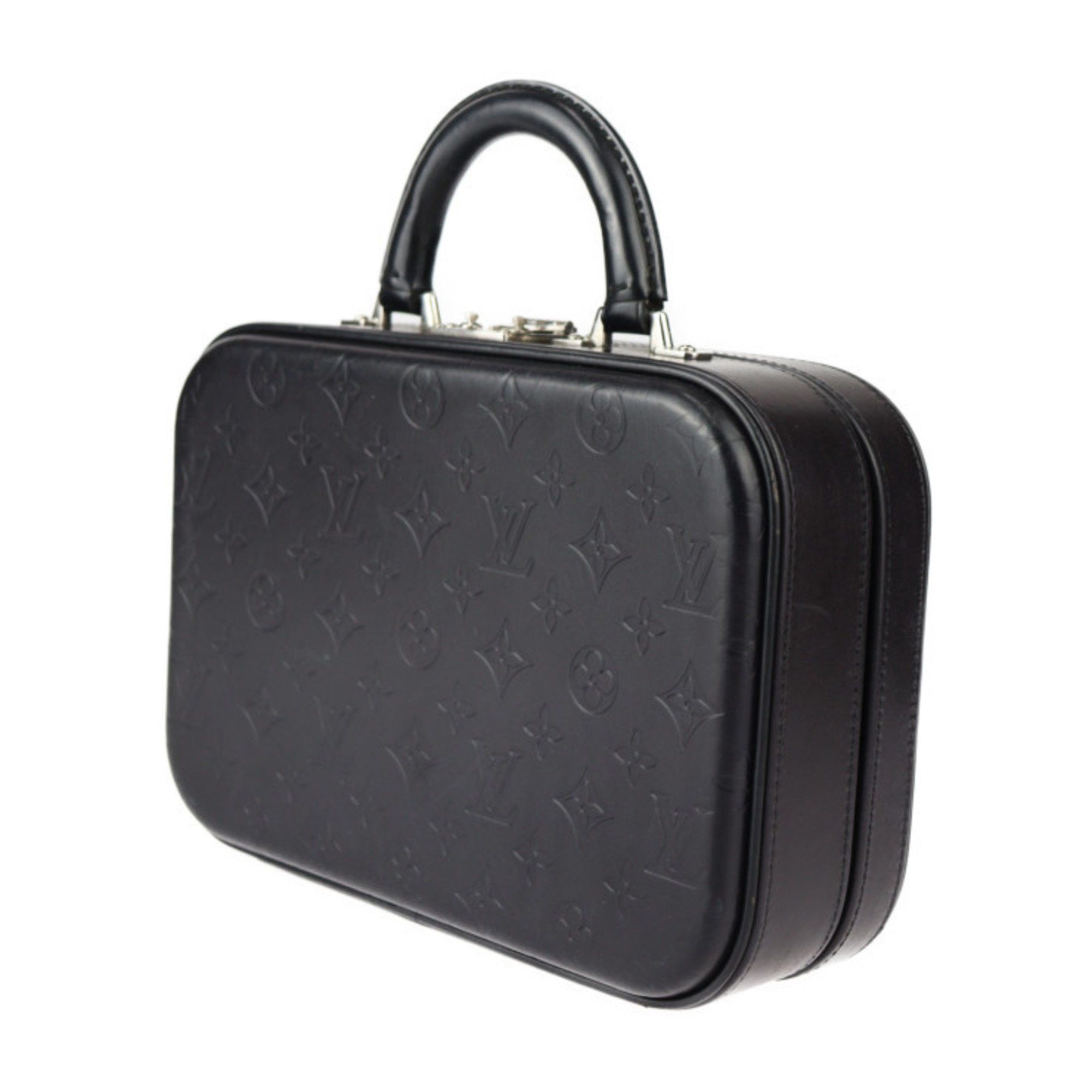 Louis Vuitton Louis Vuitton Valisette PM Monogram Glace Handbag M92235 Leather Black Mini Trunk 2413053007059R1 Size ONE SIZE - 2 Thumbnail