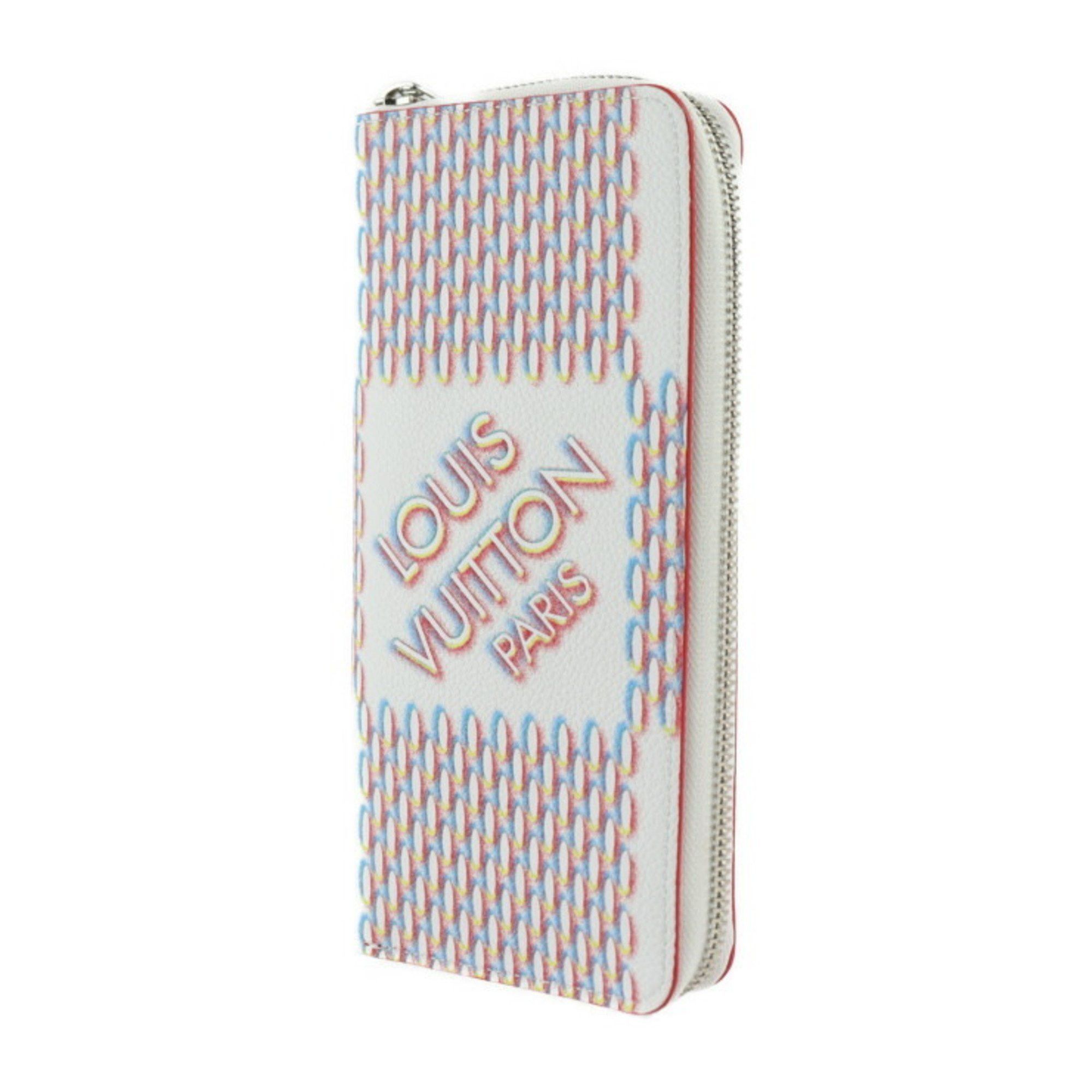 Louis Vuitton Louis Vuitton Zippy Wallet Vertical Damier Giant Spray Long M81403 Leather Blanc White Multicolor Bi-fold Round 2414033010072R1 Size ONE SIZE - 2 Thumbnail