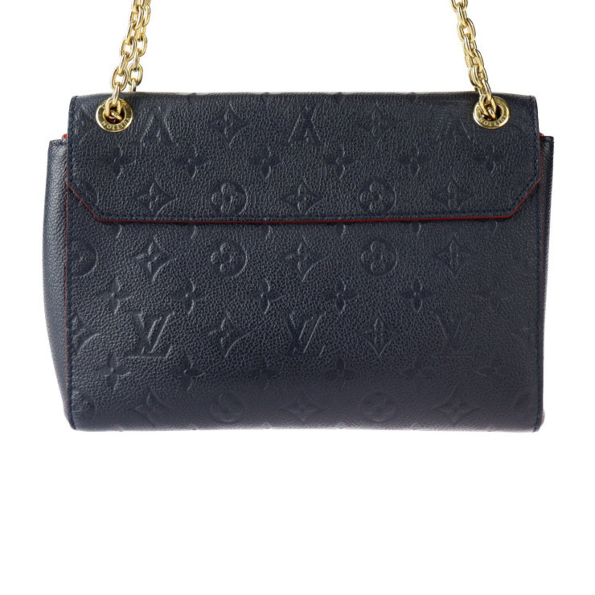 Louis Vuitton Louis Vuitton Vavin PM Monogram Empreinte Shoulder Bag M52271 Leather Marine Rouge Flap Chain Navy 2417063007090R1 Size ONE SIZE - 3 Thumbnail