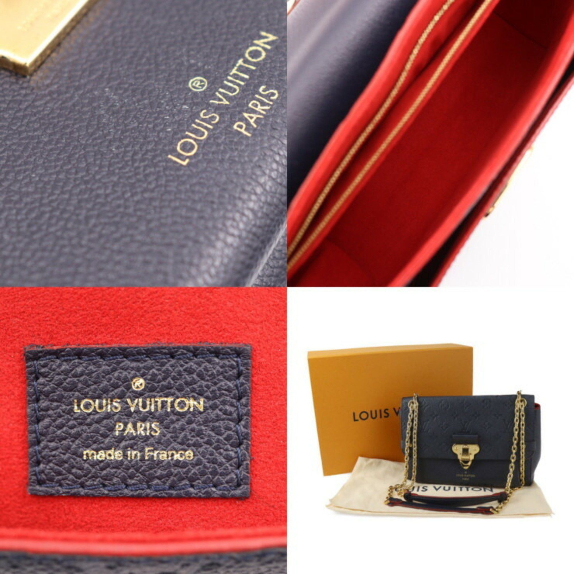 Louis Vuitton Louis Vuitton Vavin PM Monogram Empreinte Shoulder Bag M52271 Leather Marine Rouge Flap Chain Navy 2417063007090R1 Size ONE SIZE - 9 Thumbnail