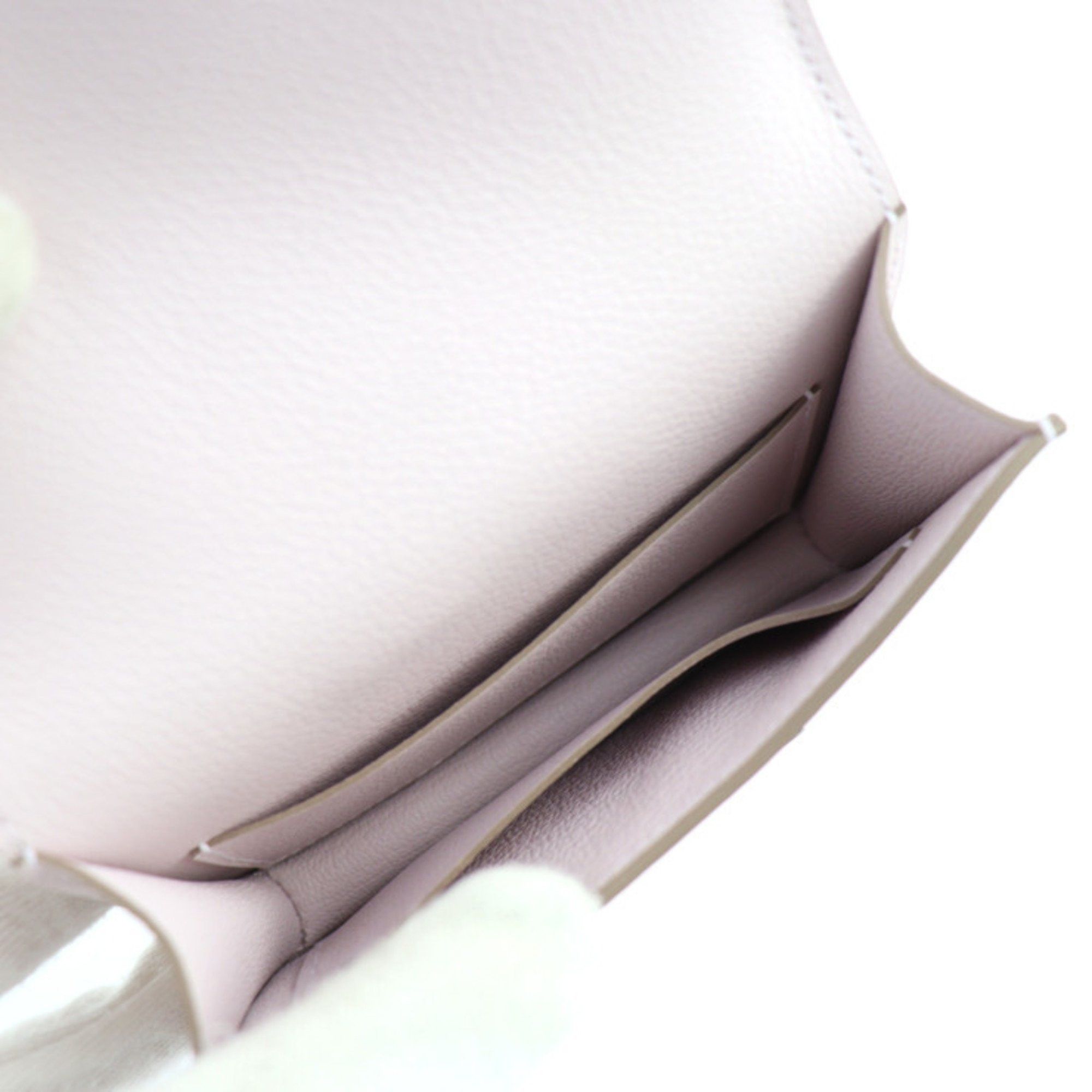 Hermes HERMES Constance Pouch - Evercolor Mauve Pale Compact Wallet Coin B Engraved 2414033007097R1 Size ONE SIZE - 6 Thumbnail