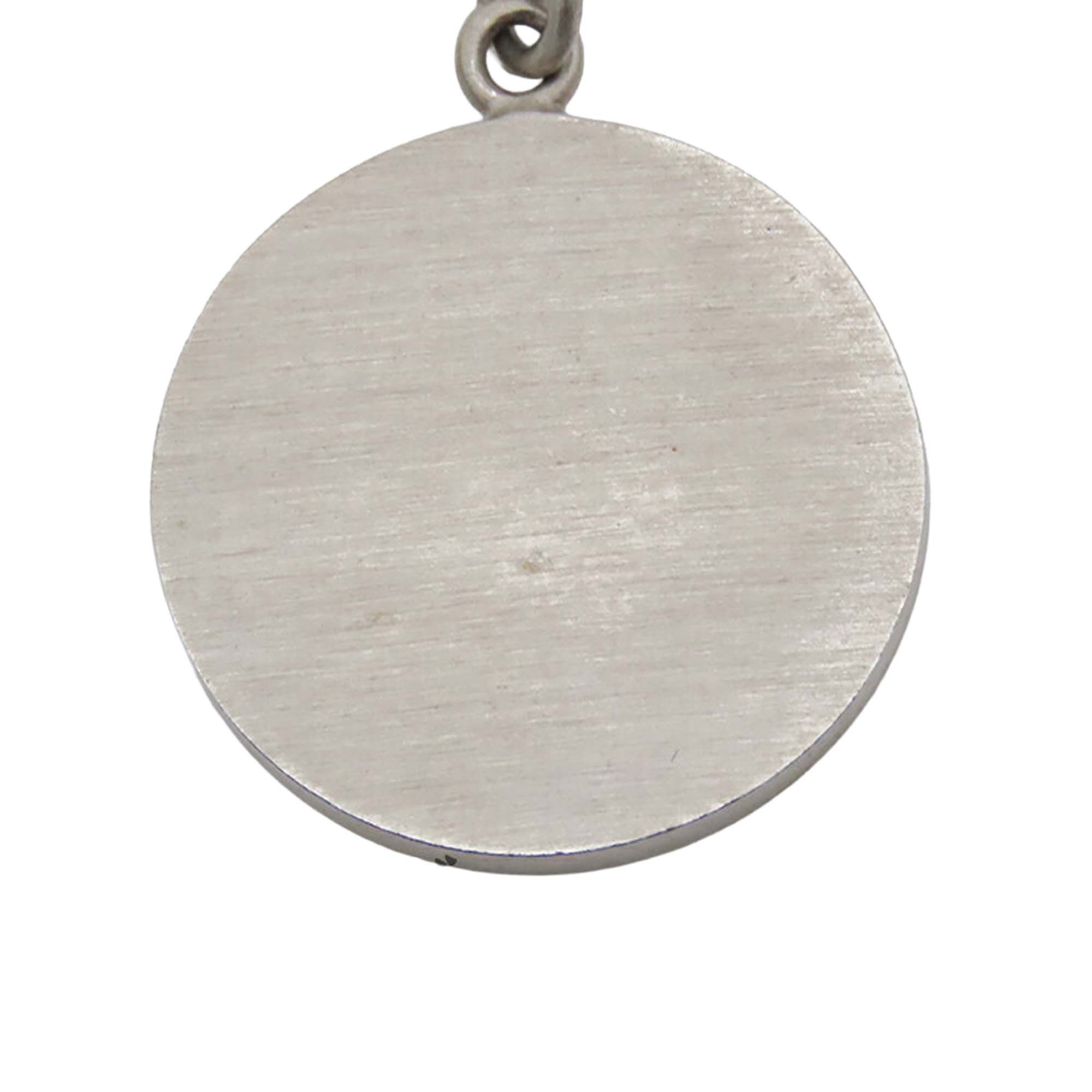 Chanel Chanel Silver Enamel CC Round Pendant Necklace Size ONE SIZE - 6 Thumbnail